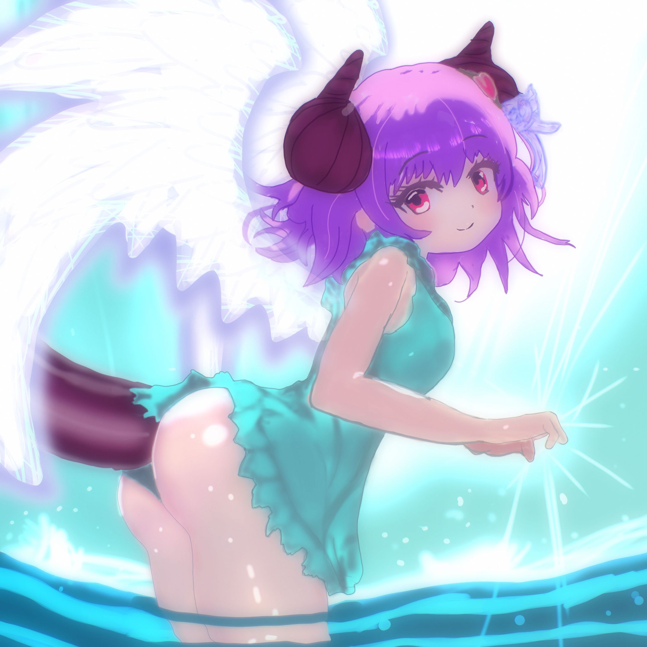 #いいからケツ見せろ #気温が高いので気が早いが水着絵が見たい　ライラロッサ　竜娘-1