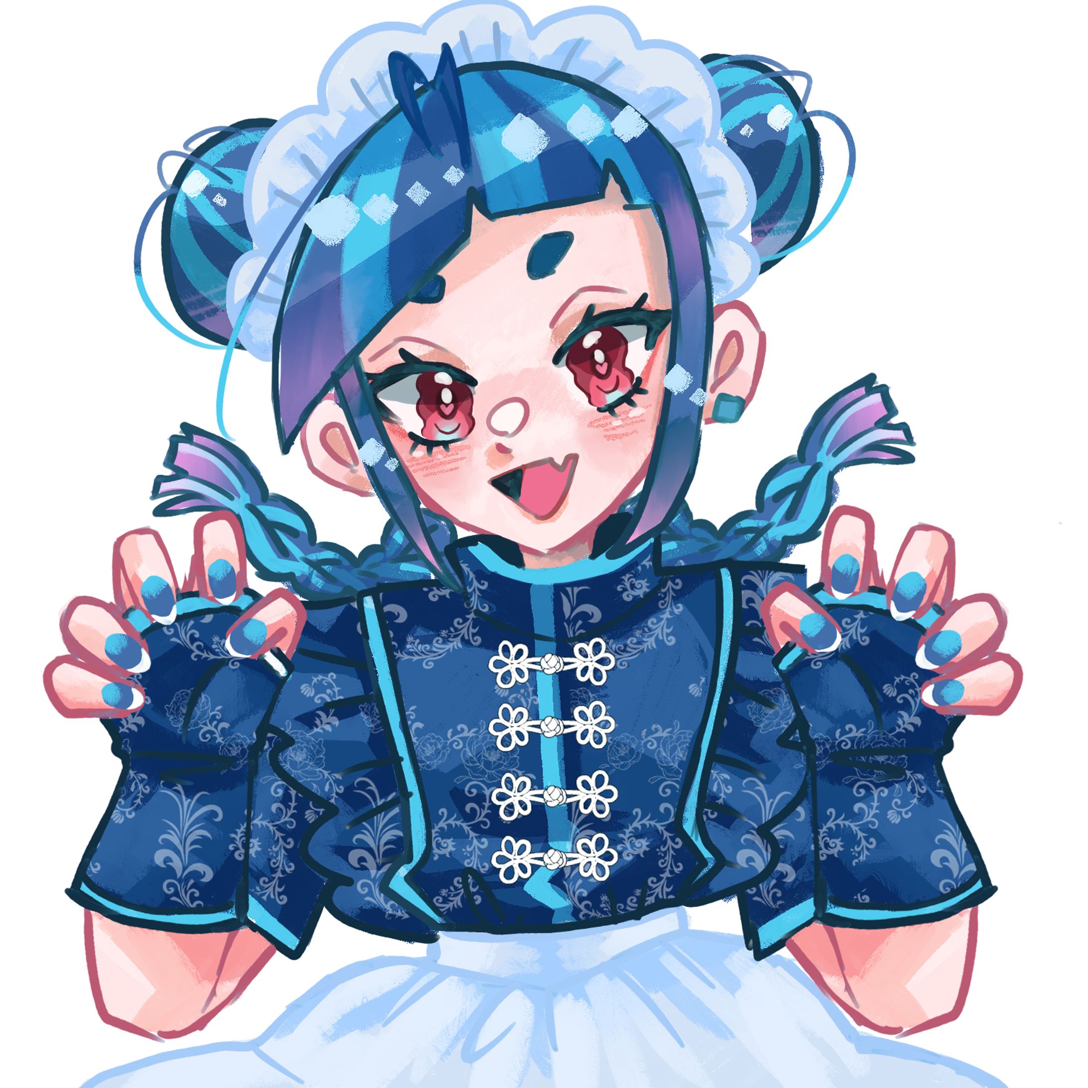 青ロリィタチャイナ娘　アイコンサイズ-1
