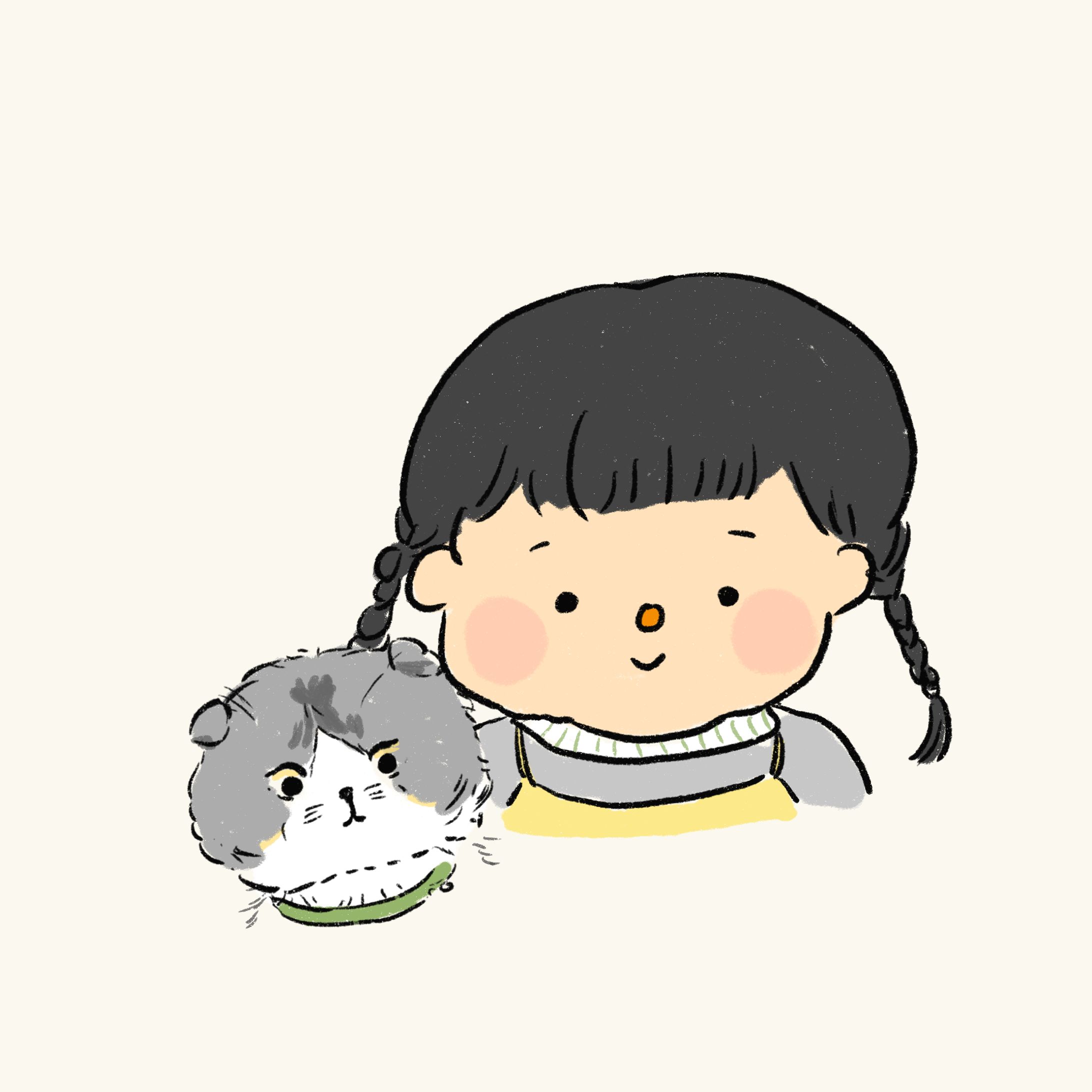 ゆる〜い🌷似顔絵-1