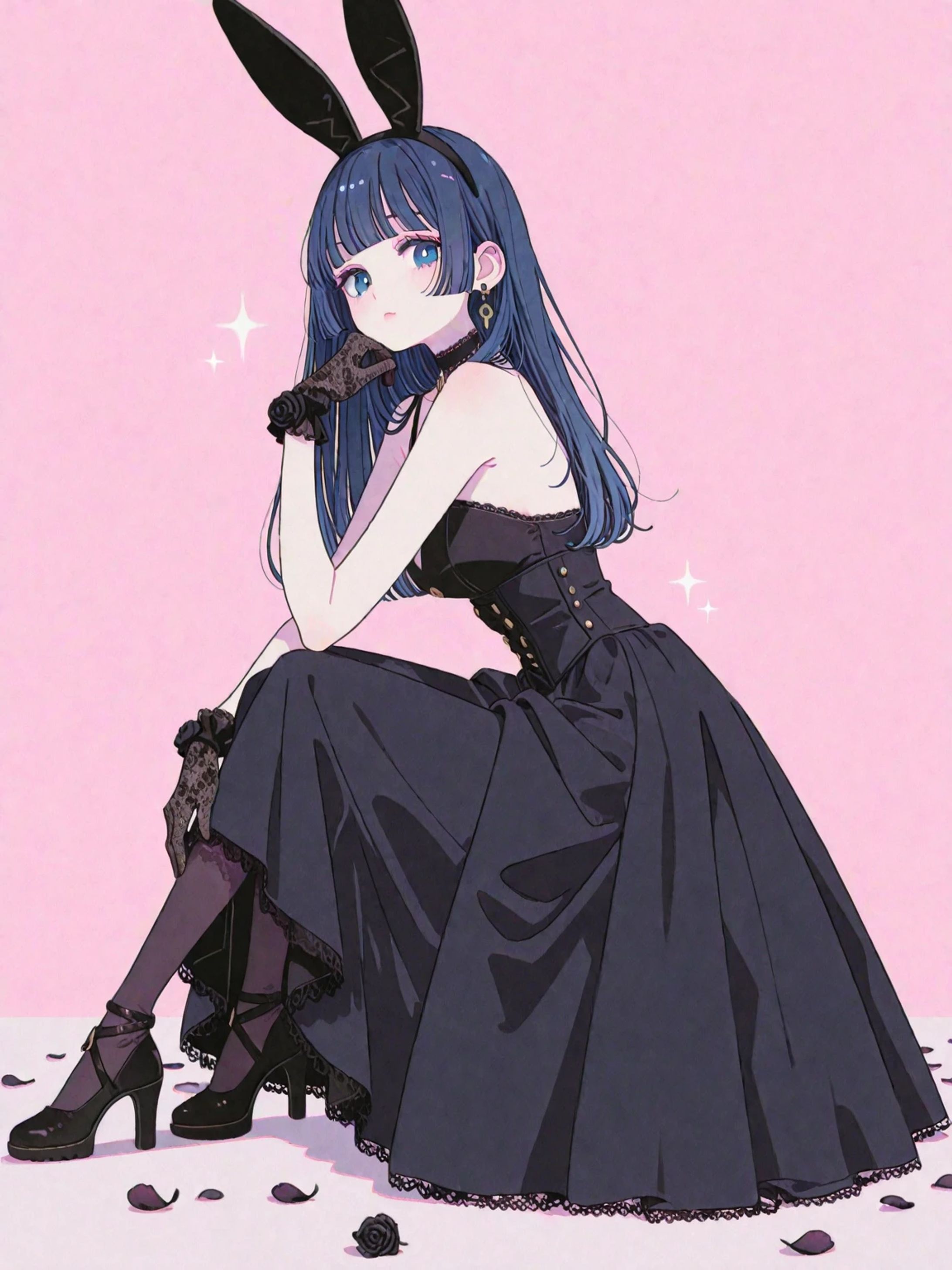 Fashion Magazine Anime style flat color-1