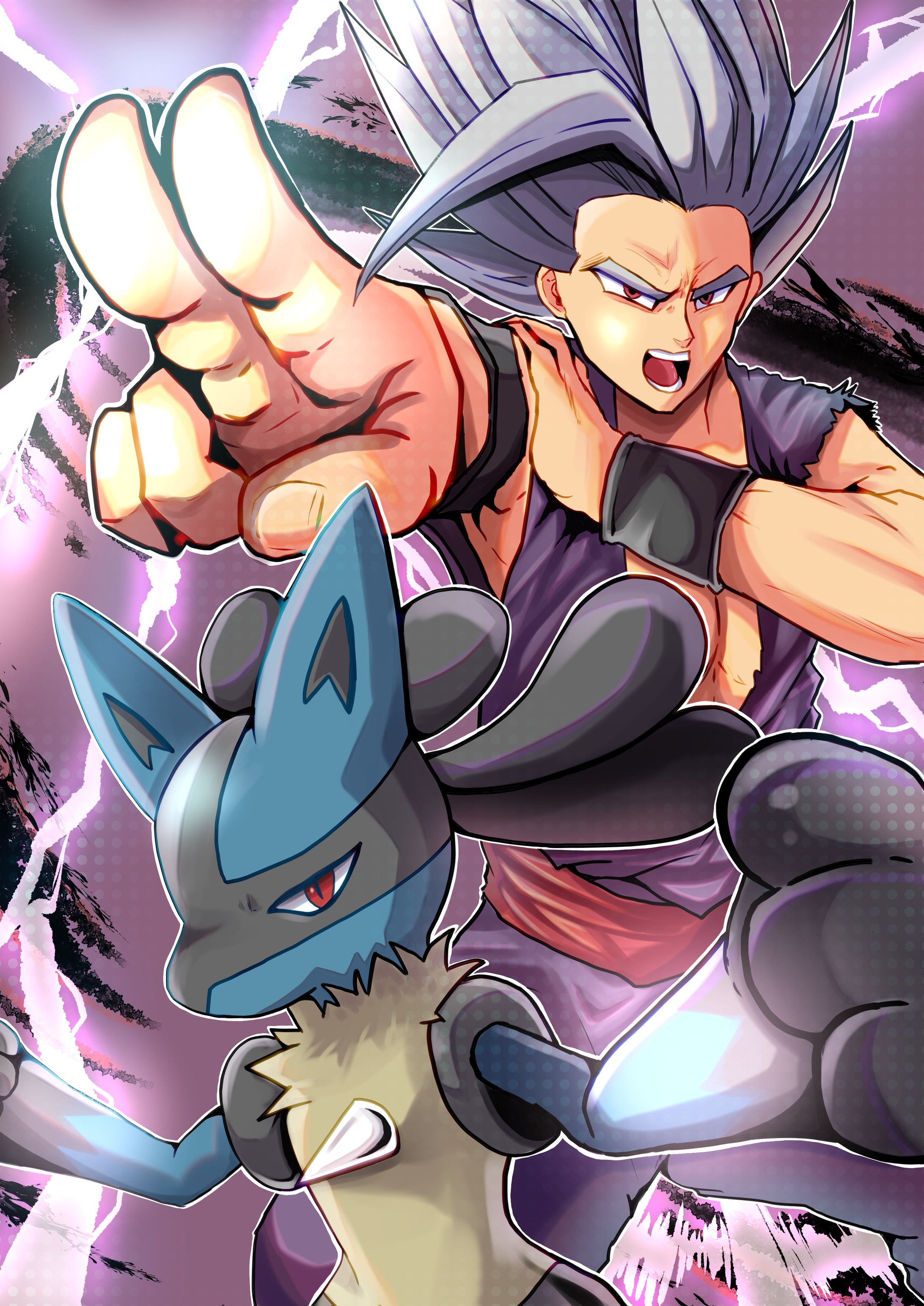 悟飯ビースト&ルカリオ-1