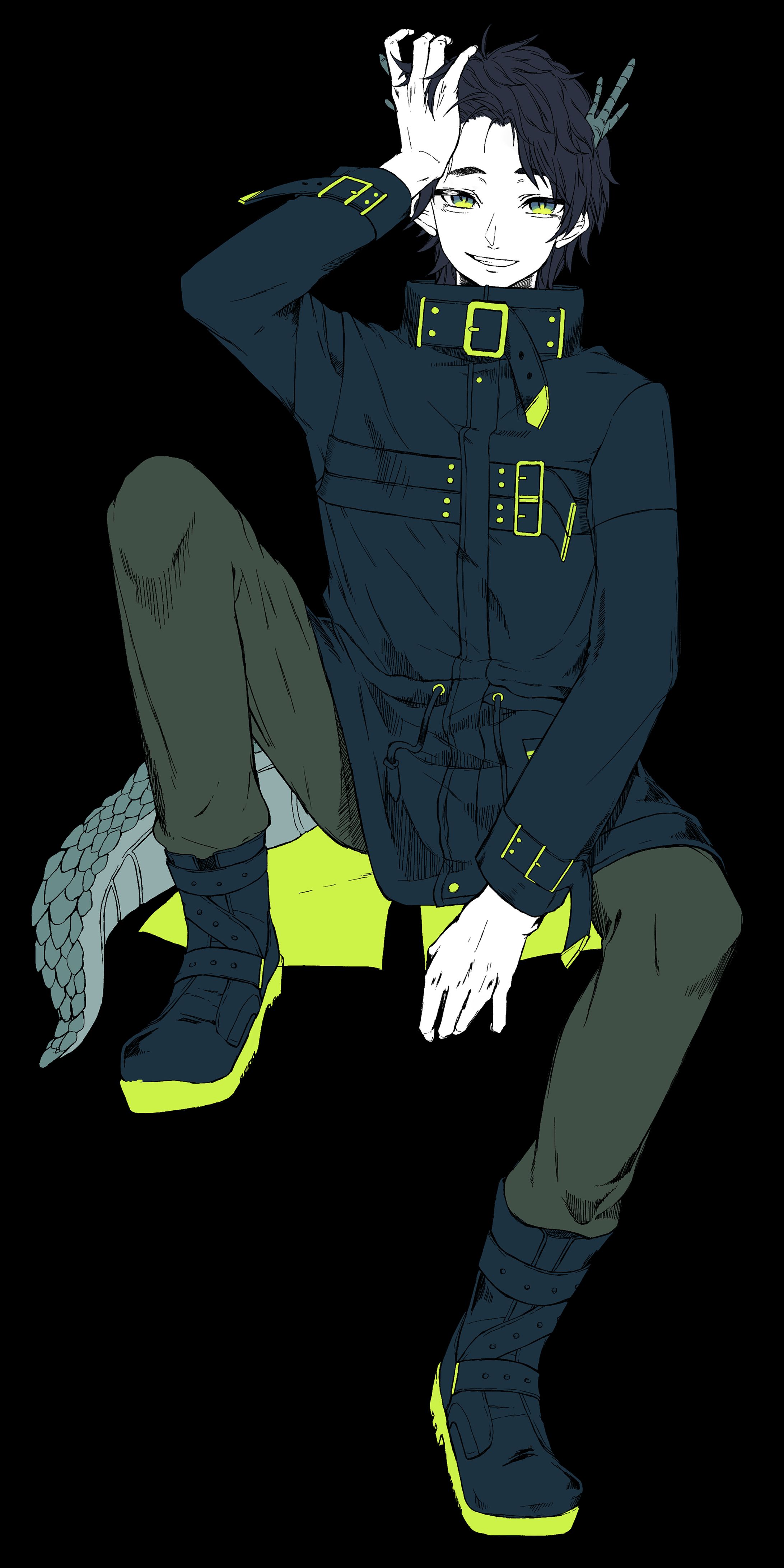 【依頼】青龍蒼様 うたってみた用立ち絵イラスト-1