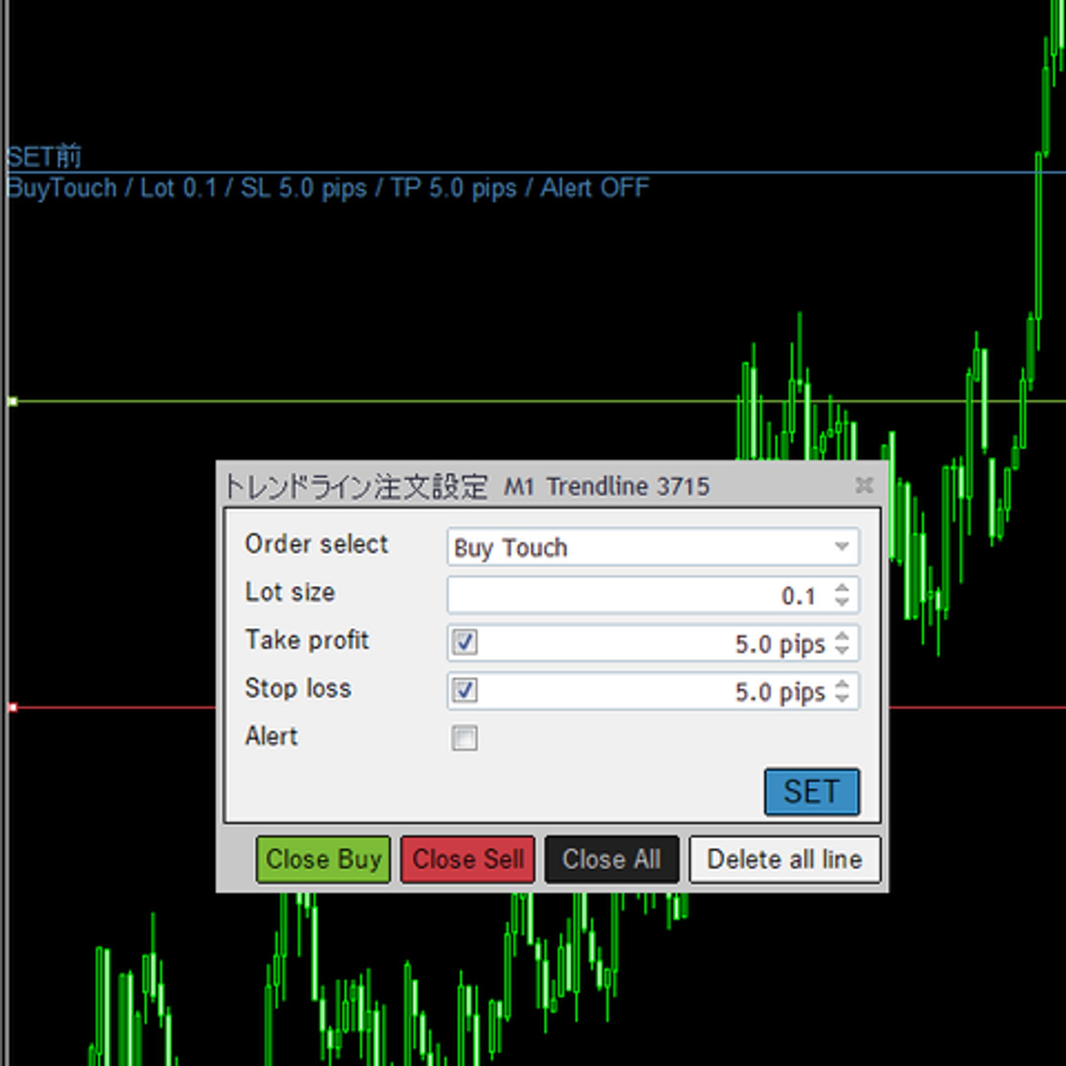 MT5 Line Trading EA-1