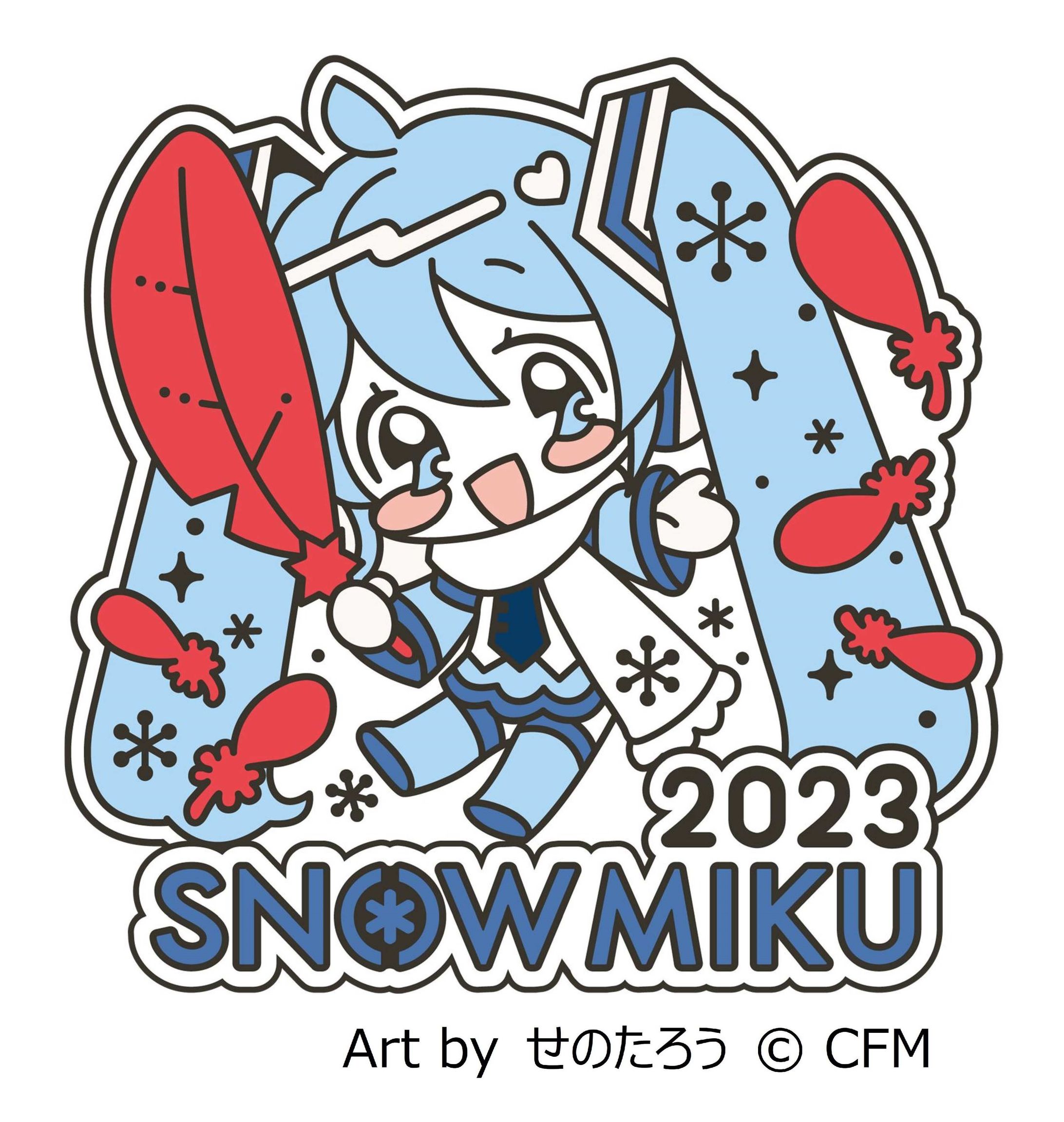 赤い羽根募金『雪ミクコラボピンバッジ』デザイン-1