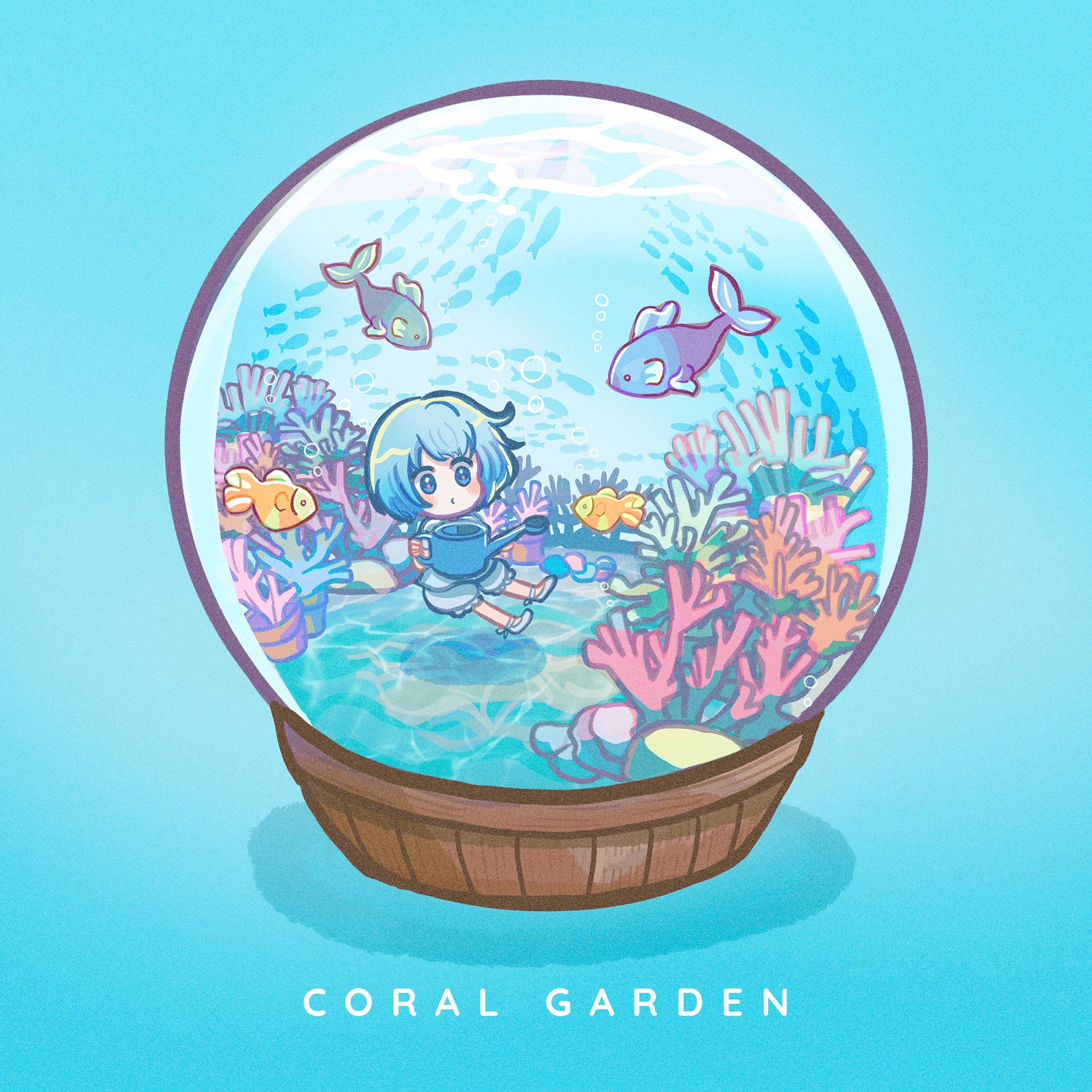 【GIFアニメ／ループアニメーション】coral garden-1
