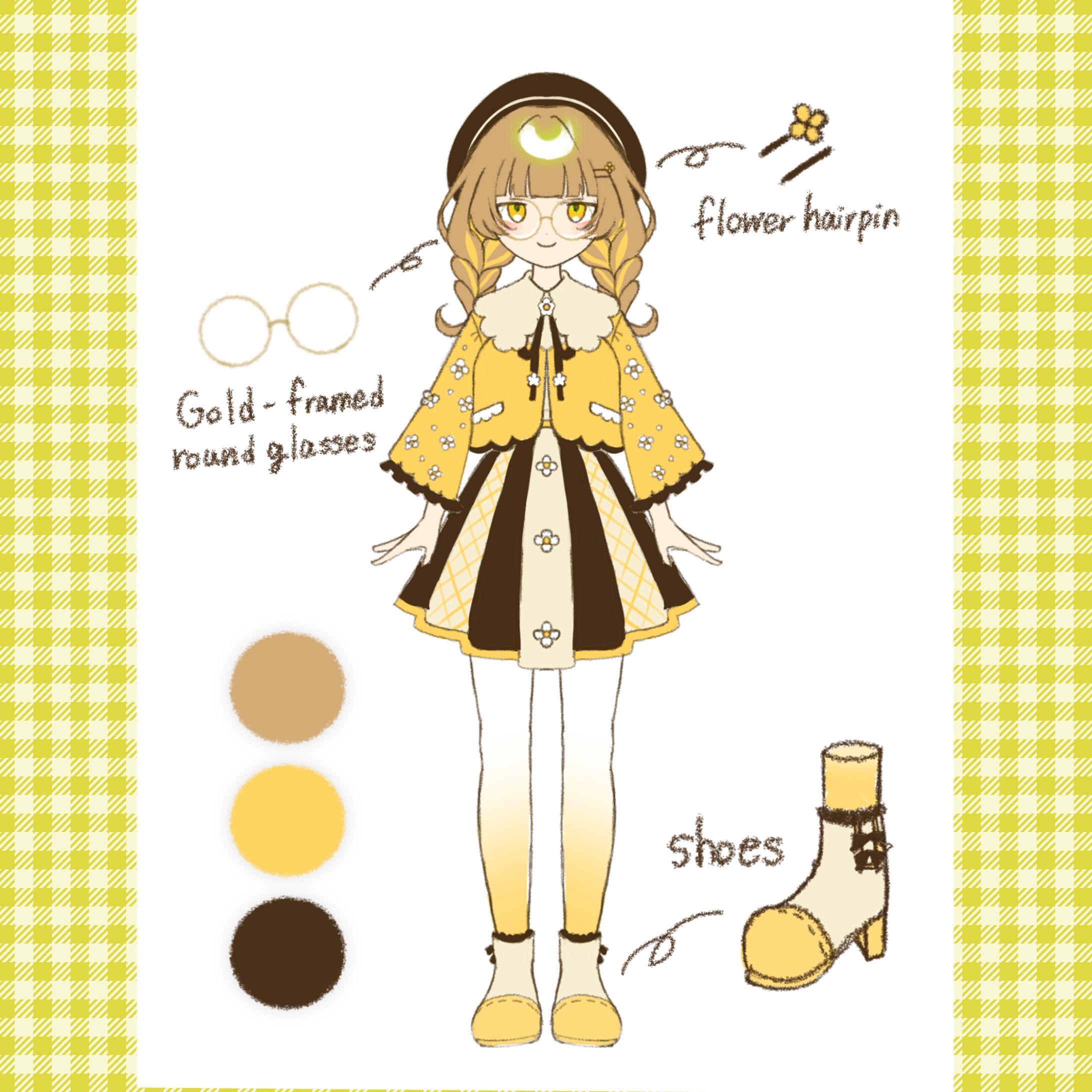 キャラシート風 衣装デザイン-1