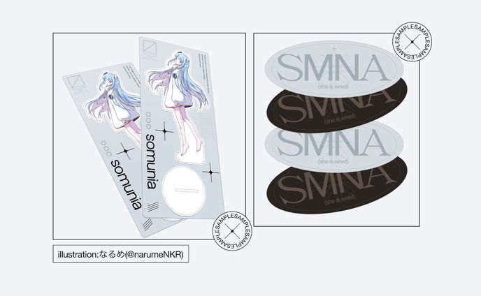 somunia 6周年記念グッズデザイン