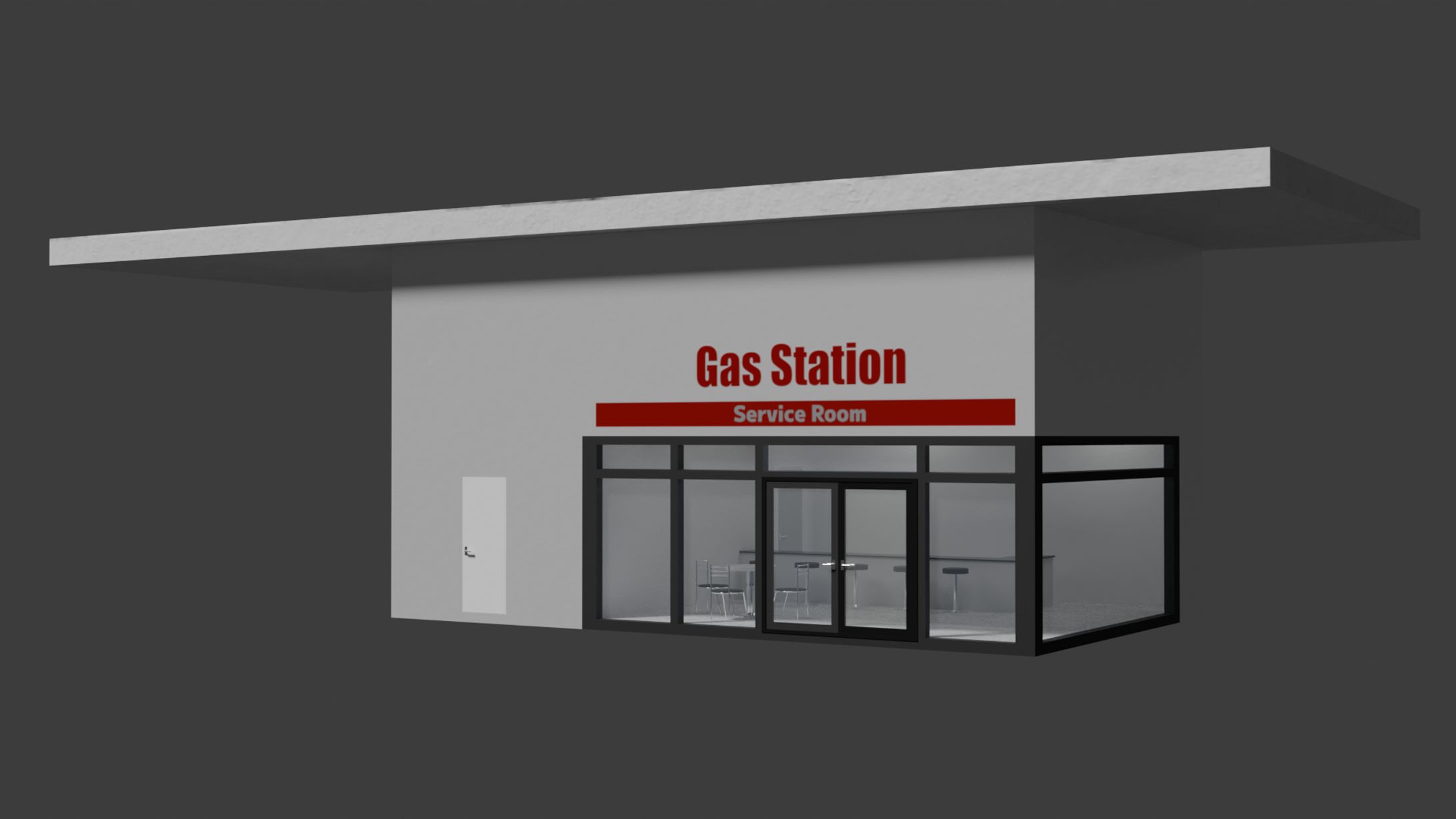 ガソスタのサービスルーム-1