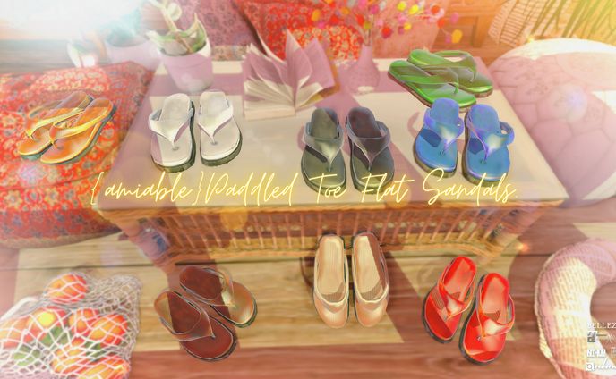 {amiable}Paddled Toe Flat Sandals@TeensTown summer festival2024(50%OFF SALE).