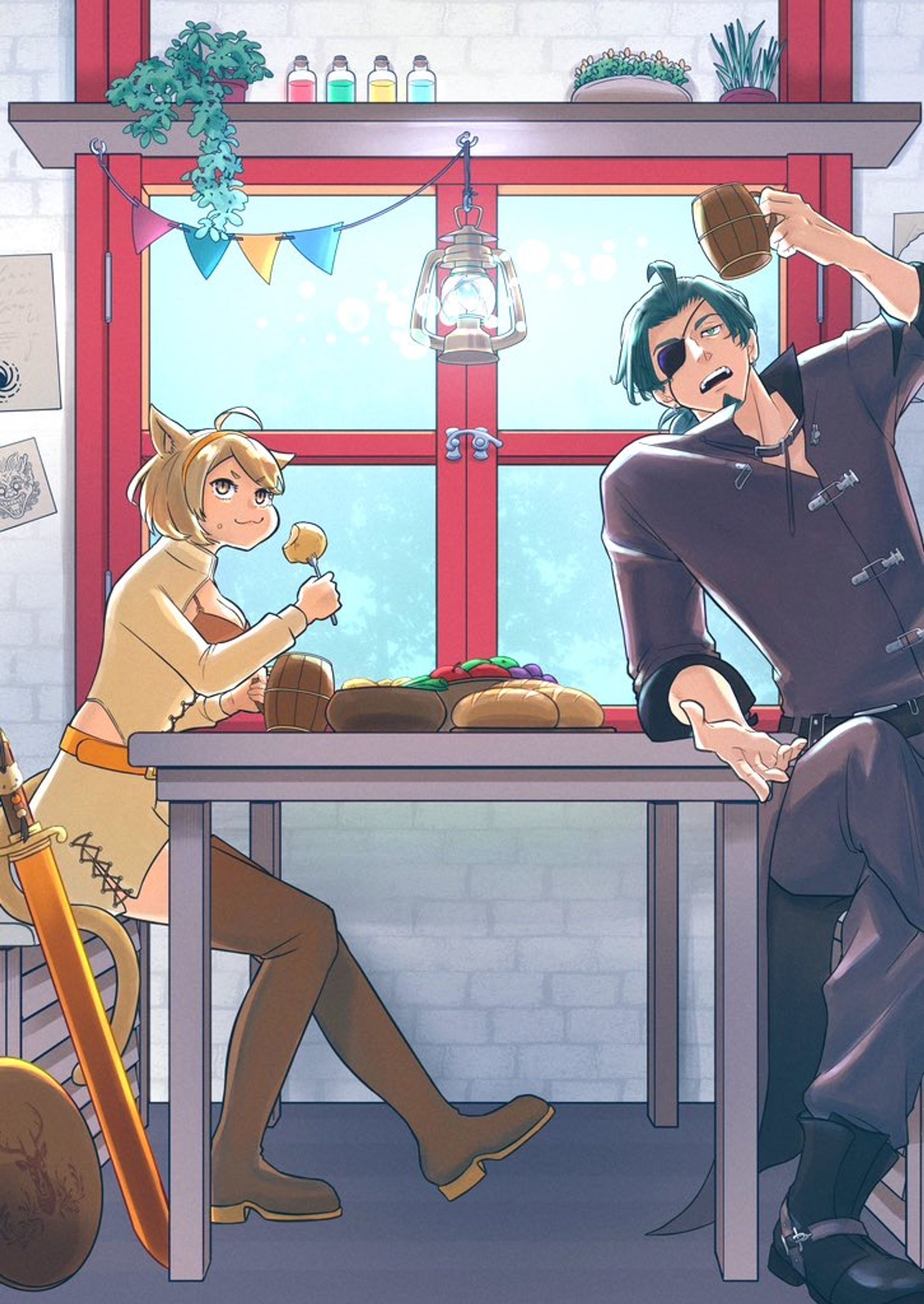 冒険者ギルド兼酒場＋キャラクターデザイン-1