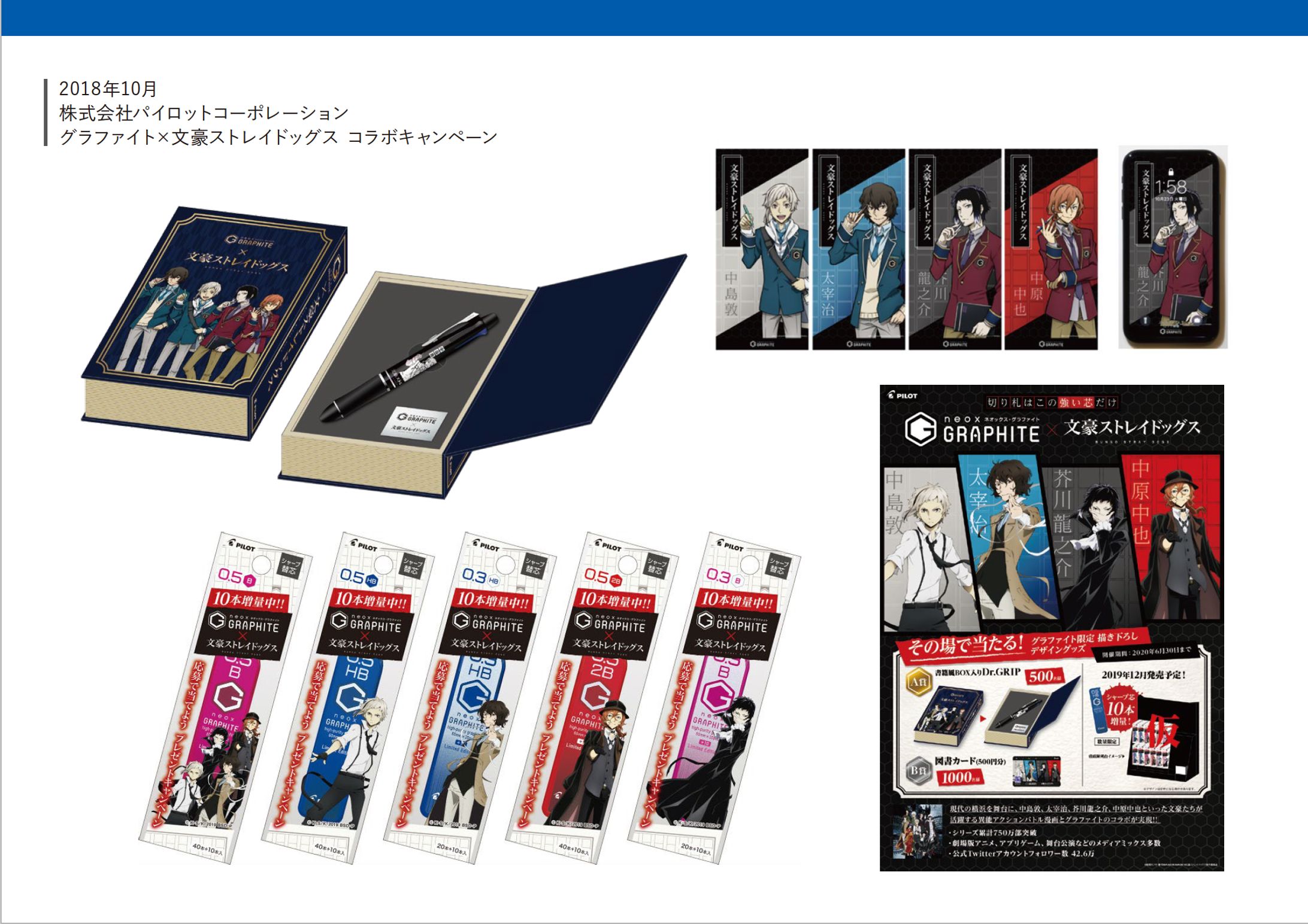 PILOT「文豪ストレイドッグス」コラボキャンペーンツール-1