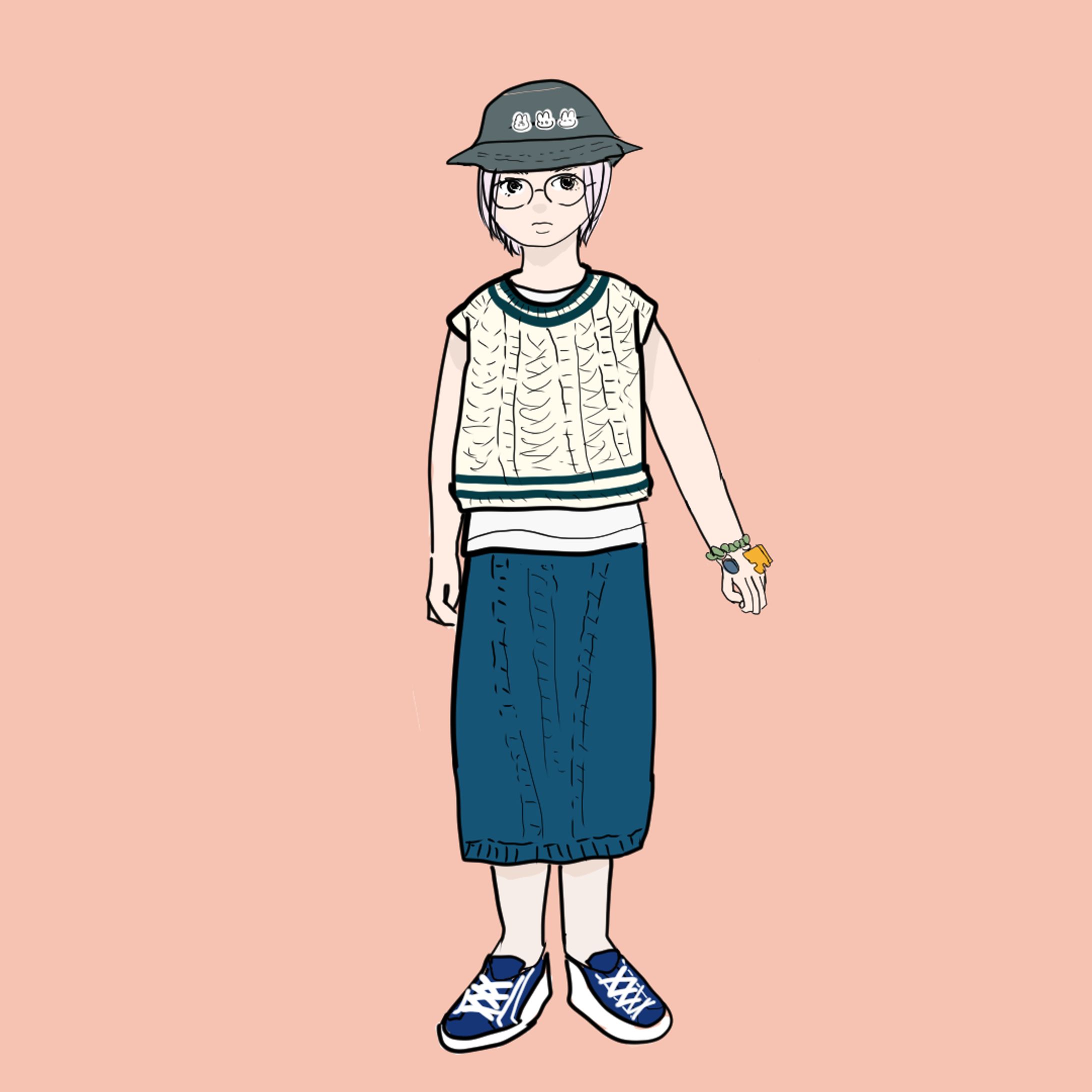 人物イラスト(全身)-1