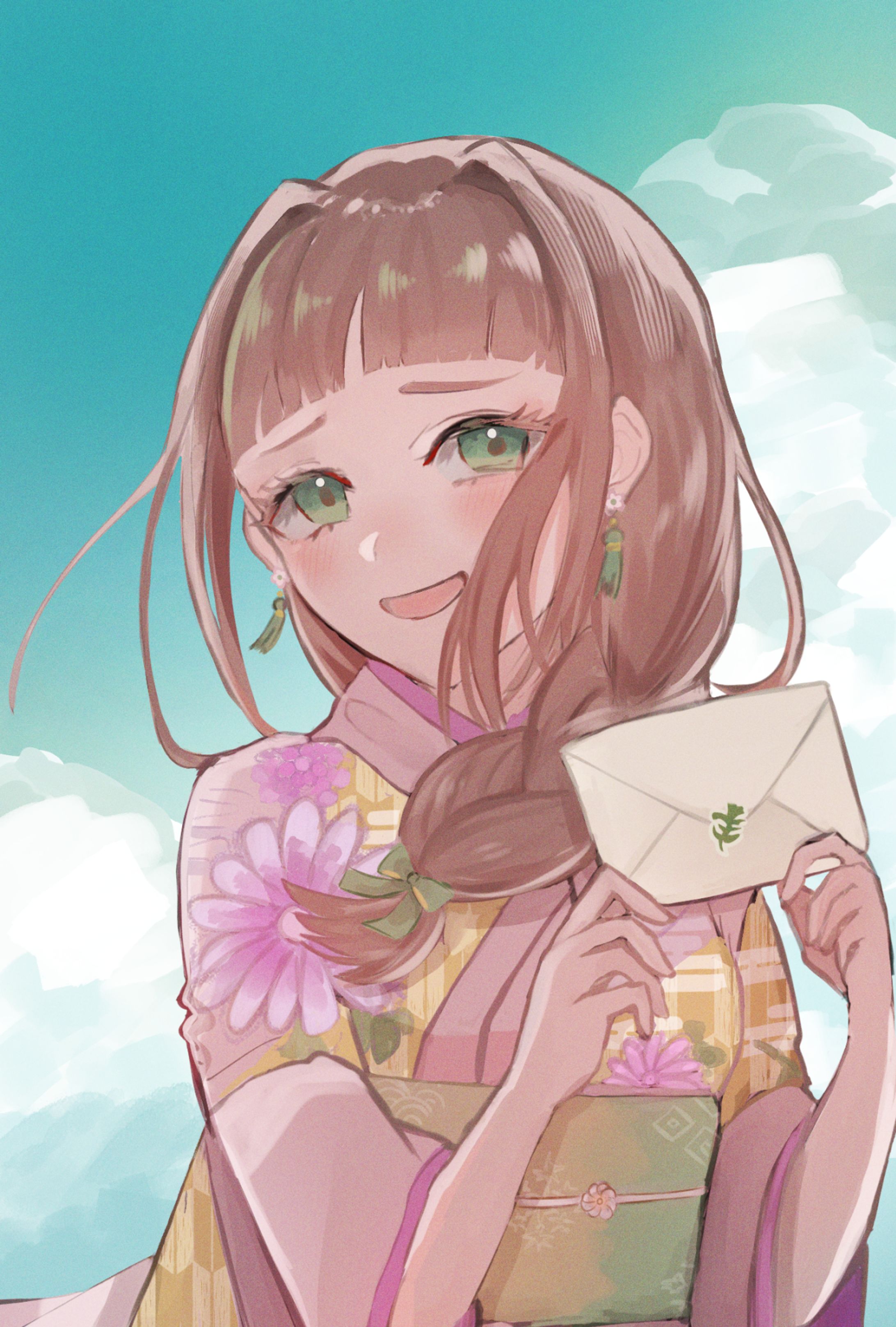 【お仕事】Razz所属 愛下よもぎ様 1周年記念イラスト-1