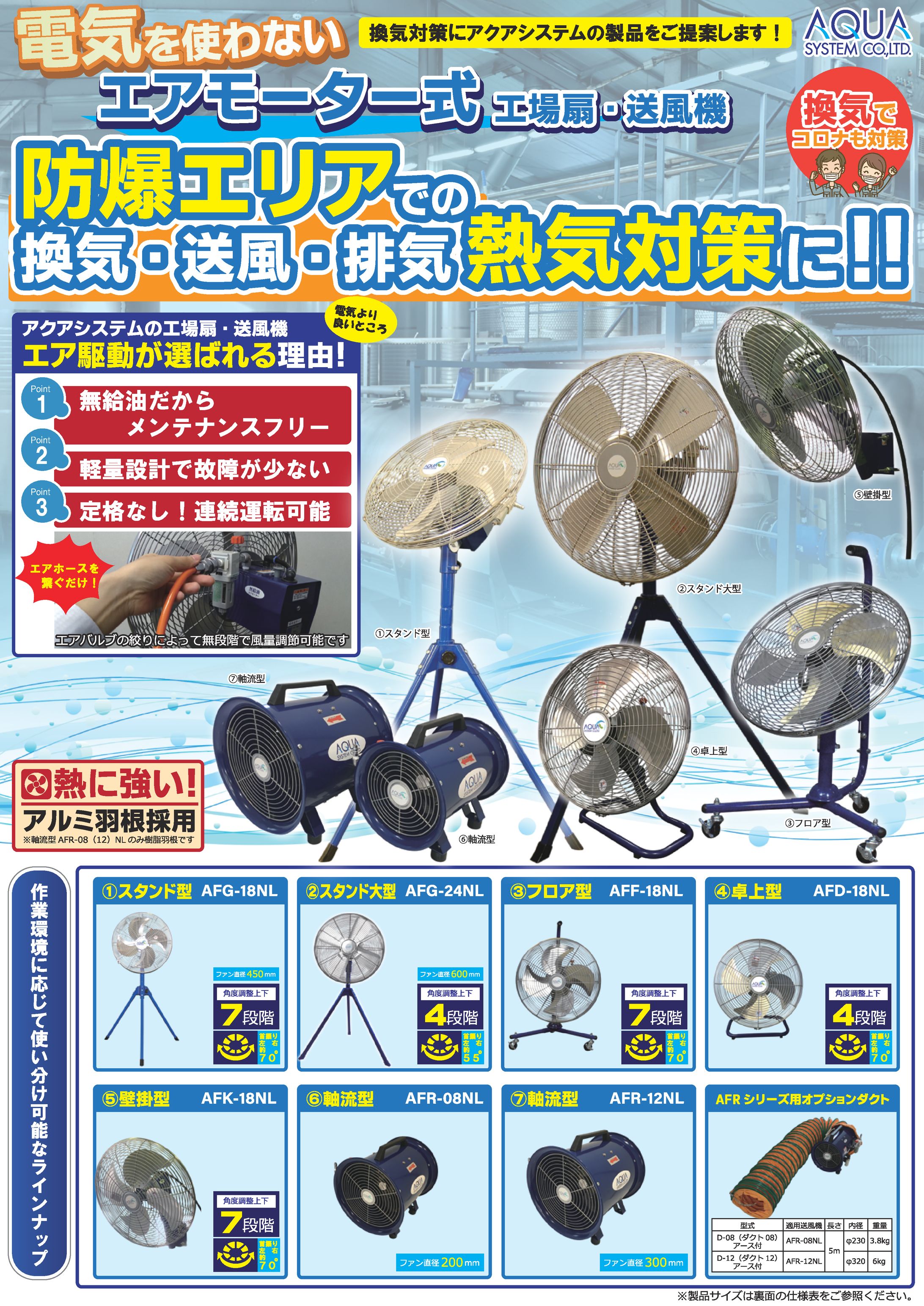 【チラシ】工業製品／送風機（2021年）-1