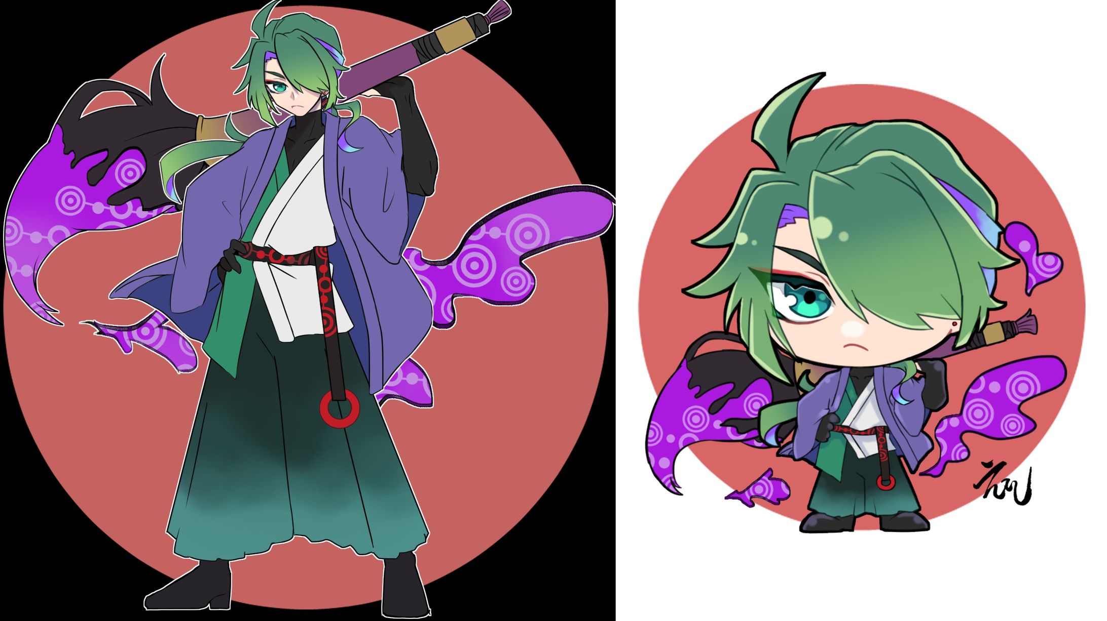 等身大とミニキャラ-1