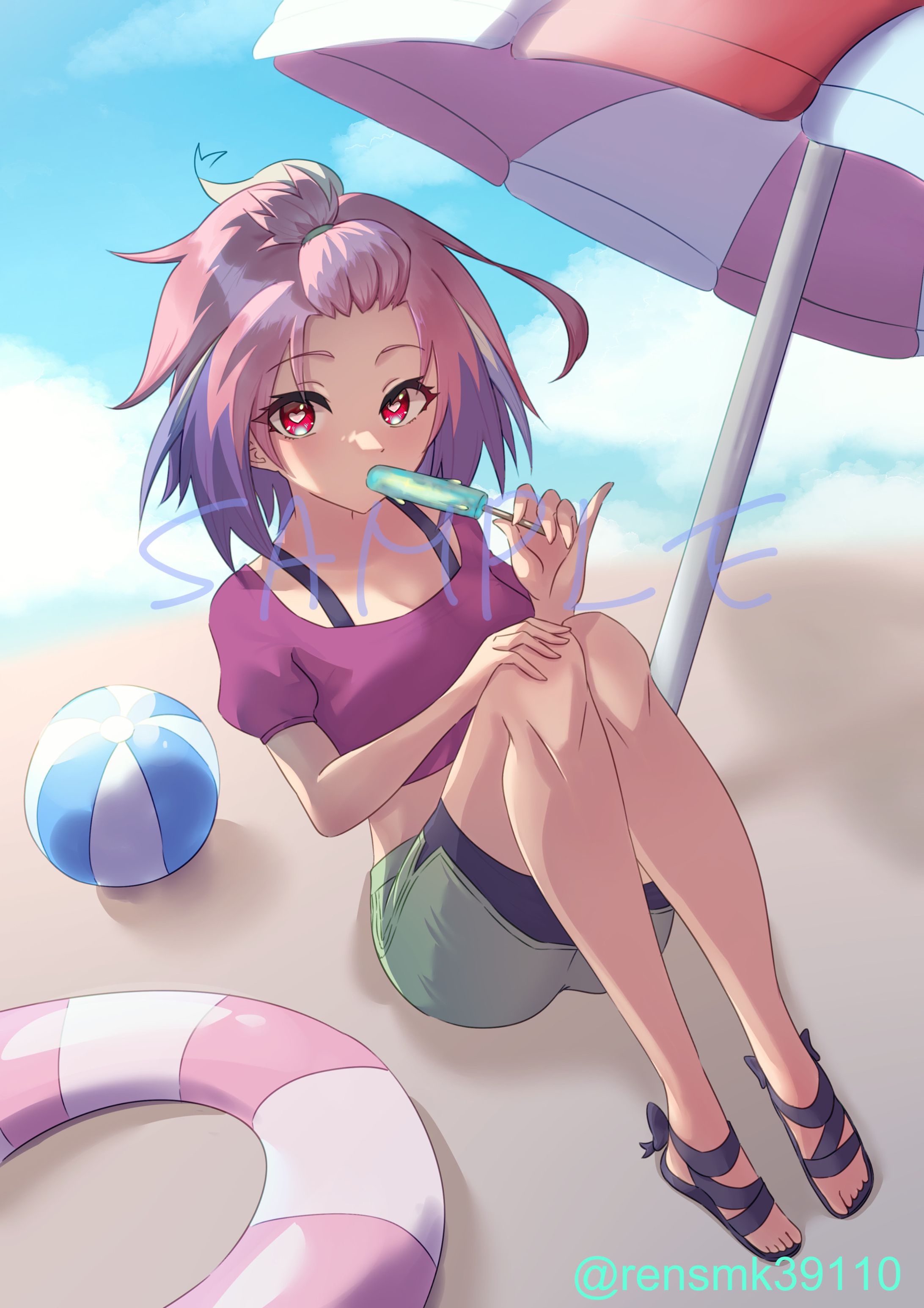 1枚絵　ハート-1