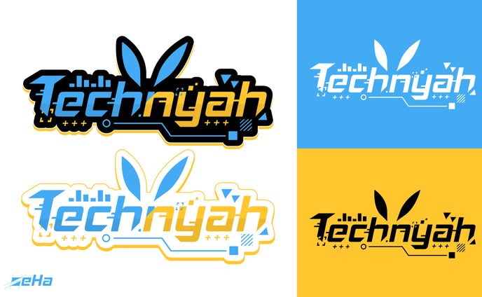 faロゴ、techno