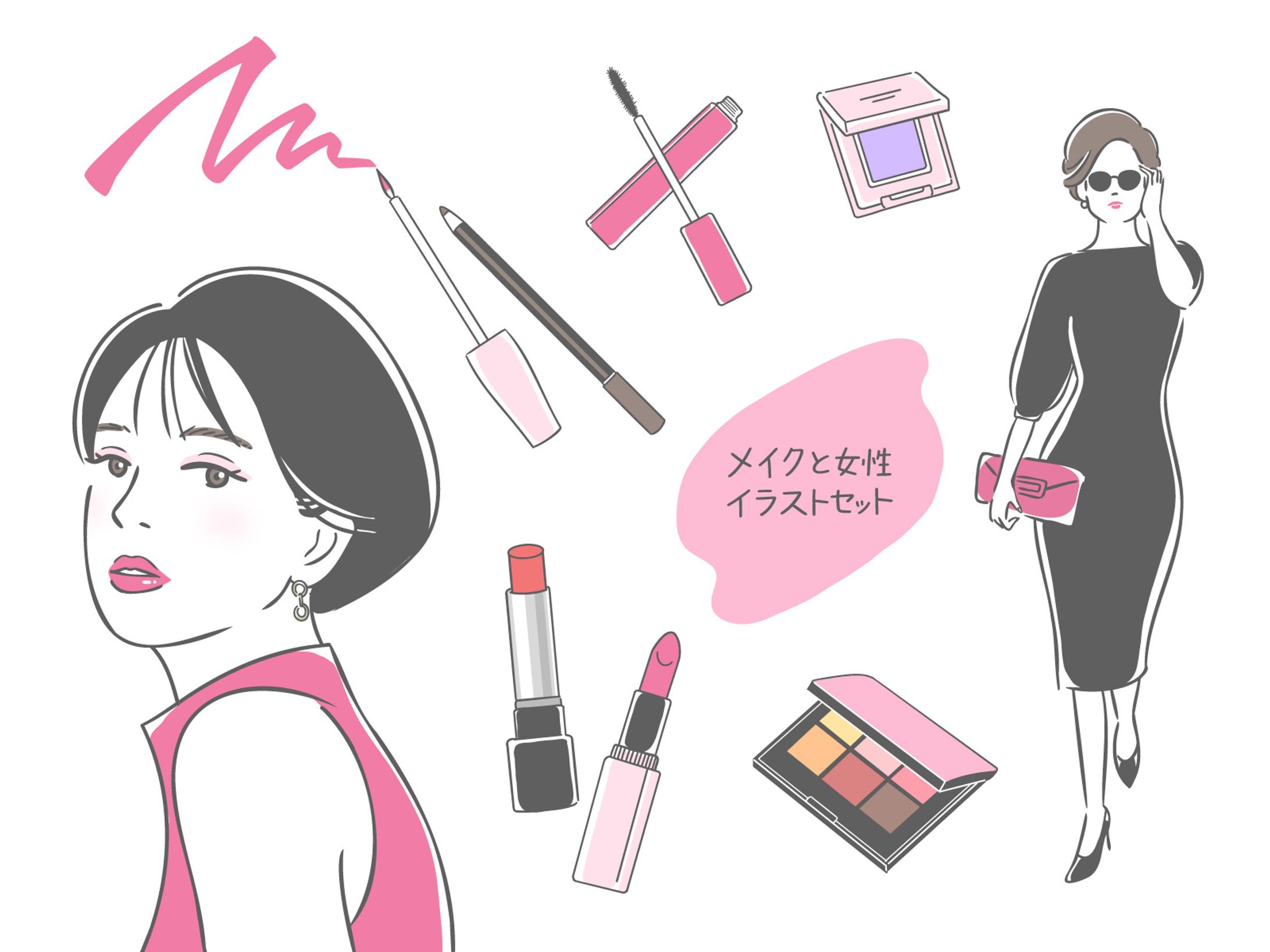 イラストAC（美人画）-1