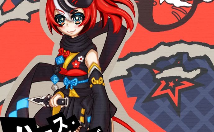ベーちゃんがペルソナ5の世界に入ったらをイメージして描きました！！！
ペルソナ5が怪盗モチーフでベーちゃんの新衣装が着物だったので今回は『くの一』をイメージして衣装をアレンジしています！！！
#BaelzBrush
#ハコス・ベールズ
#ペルソナ5 
#HakosBaels
#Persona5