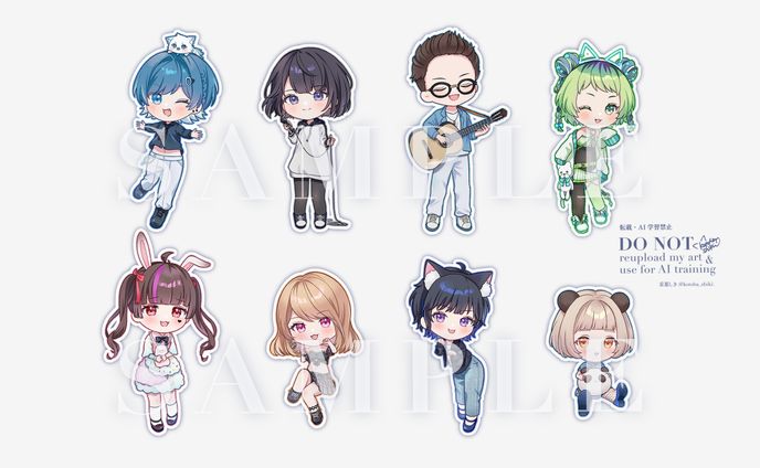 ライブグッズ用 デフォルメイラスト