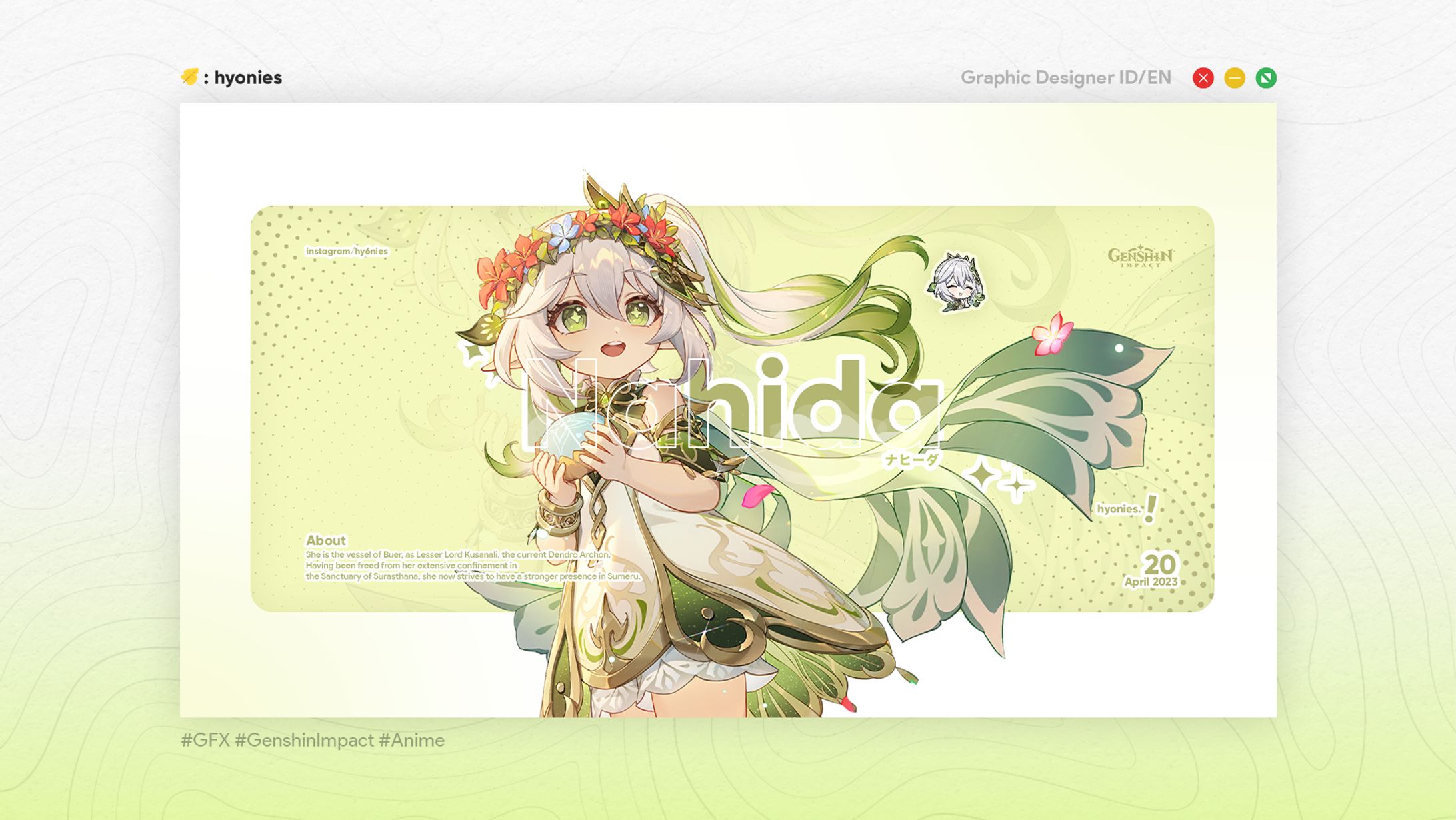 [Poster] Nahida - Genshin Impact-1
