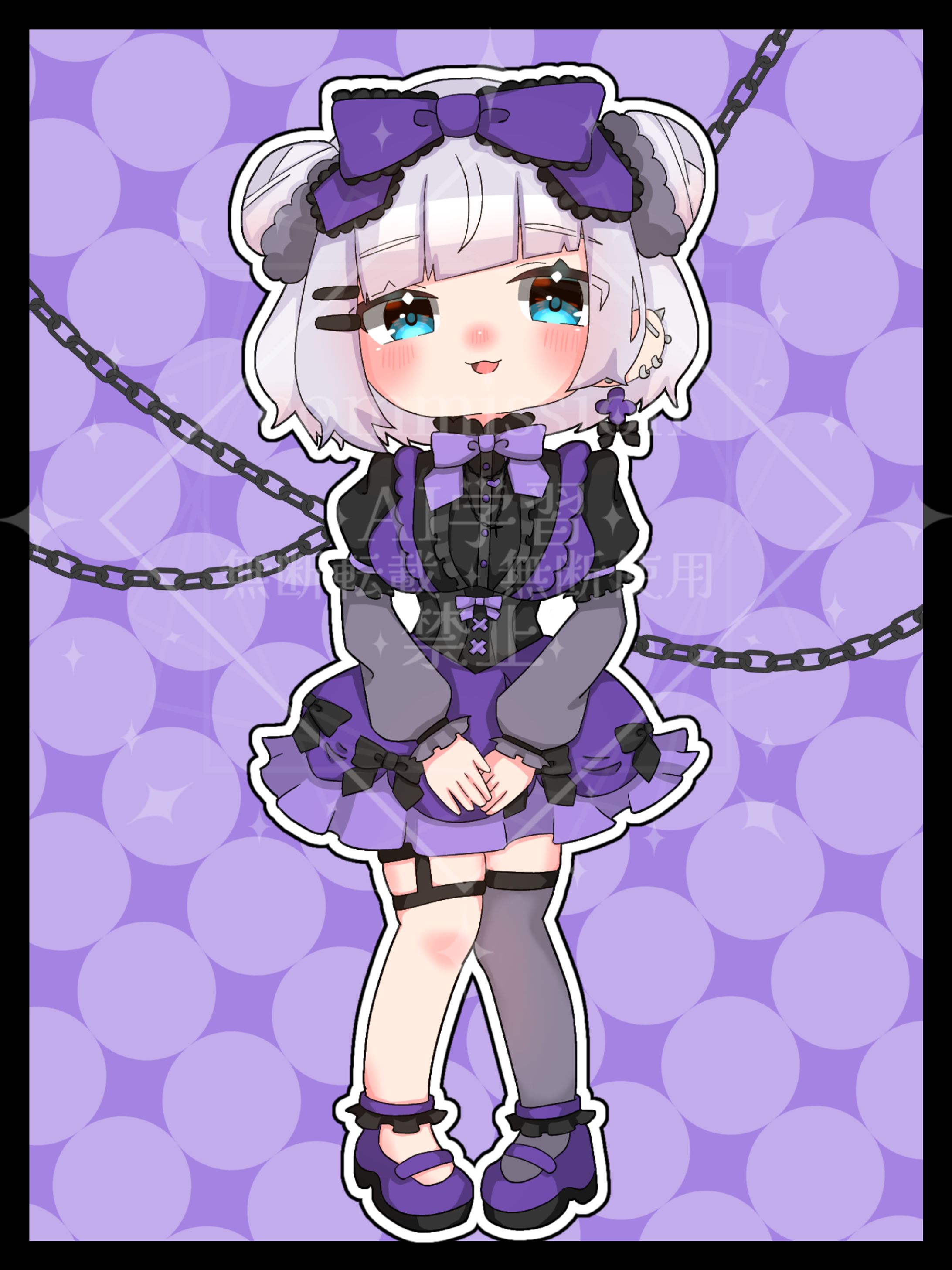 ミニキャラ全身･衣装デザイン / 紫翠 エム様-1