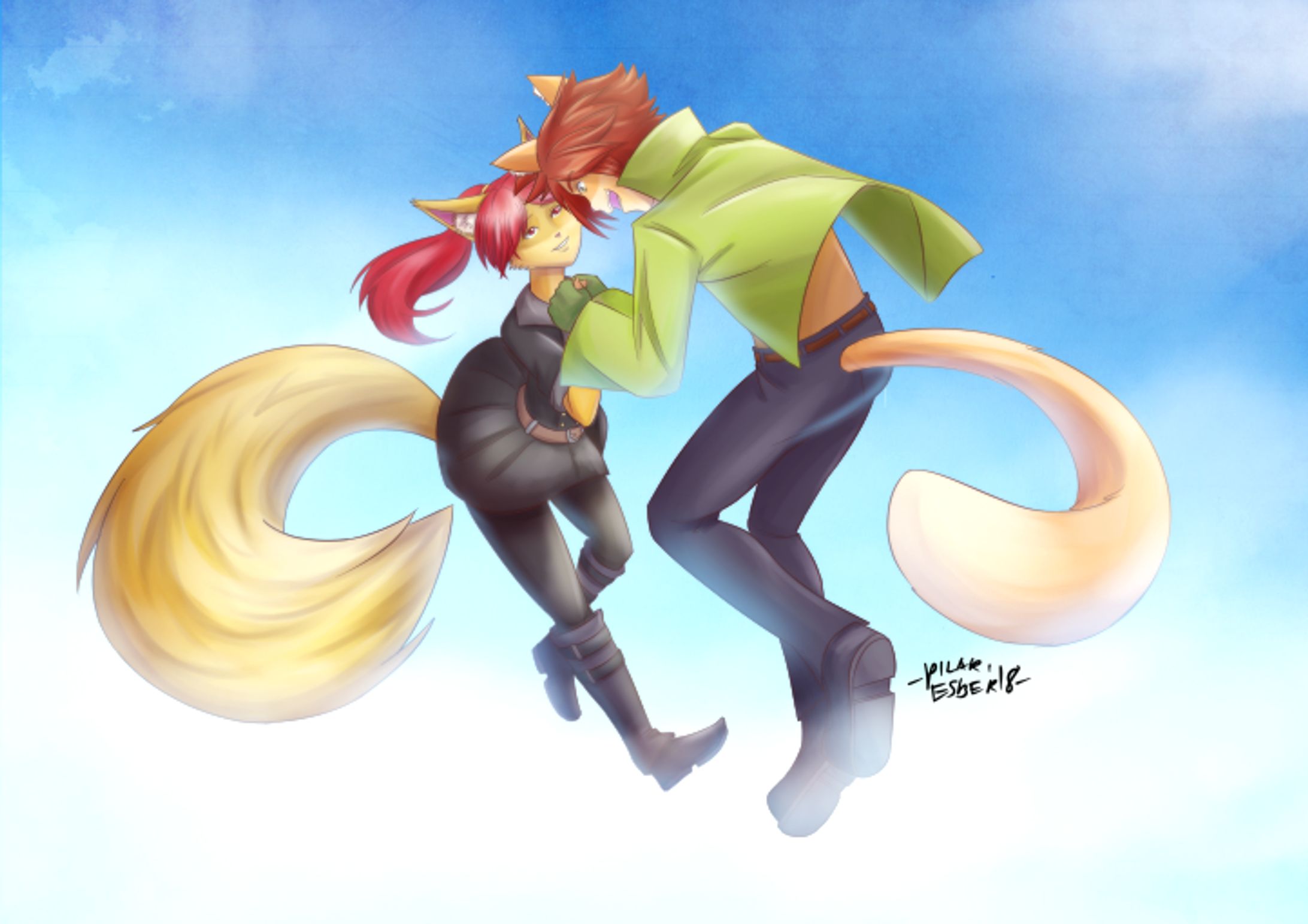 Commission: Calico and Lilly-1