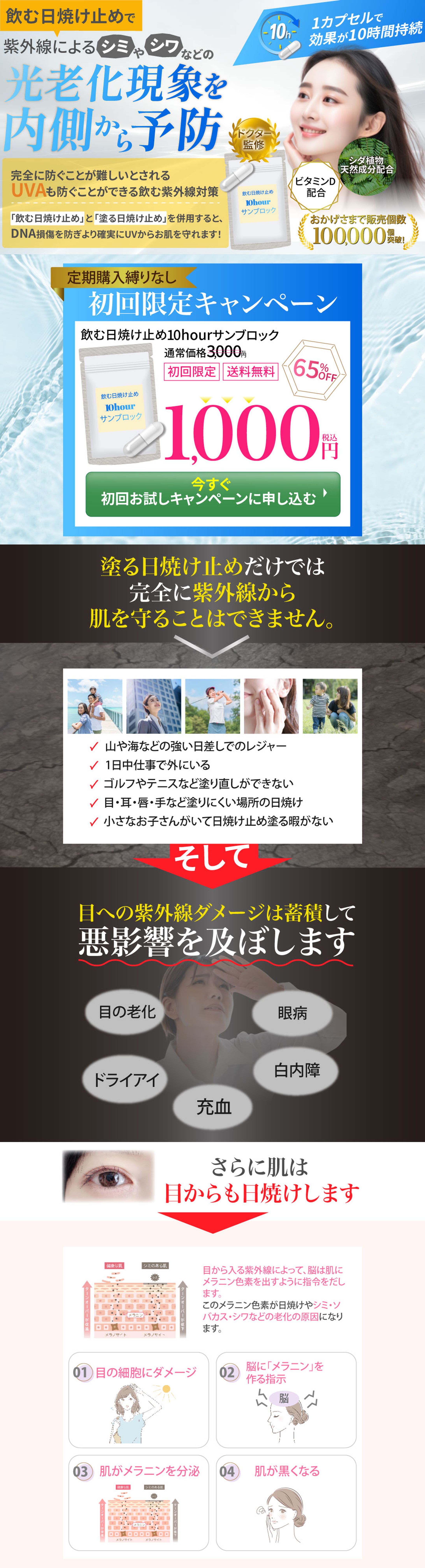 飲む日焼け止め10hourサンブロックPC-1