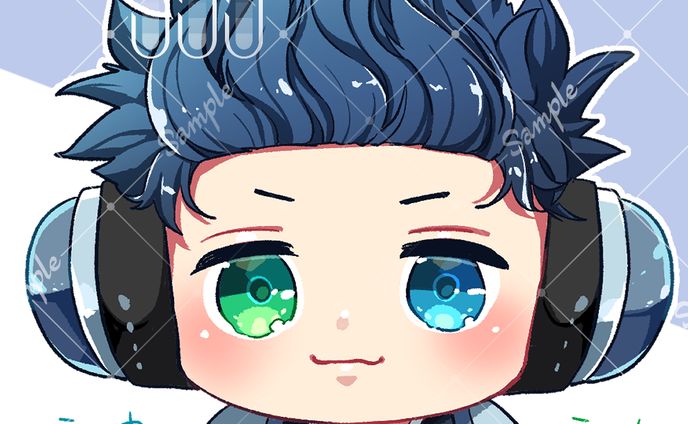 綺蒼シヤン様SDイラスト（サーバースタンプ）