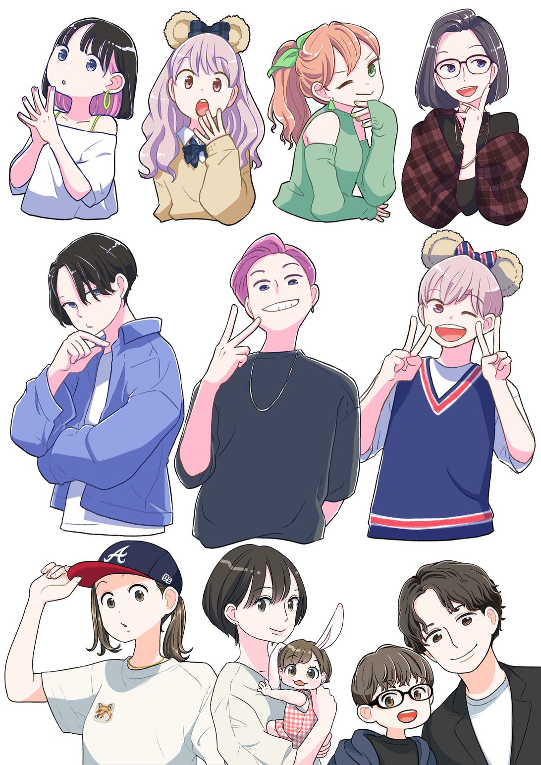 似顔絵イラスト