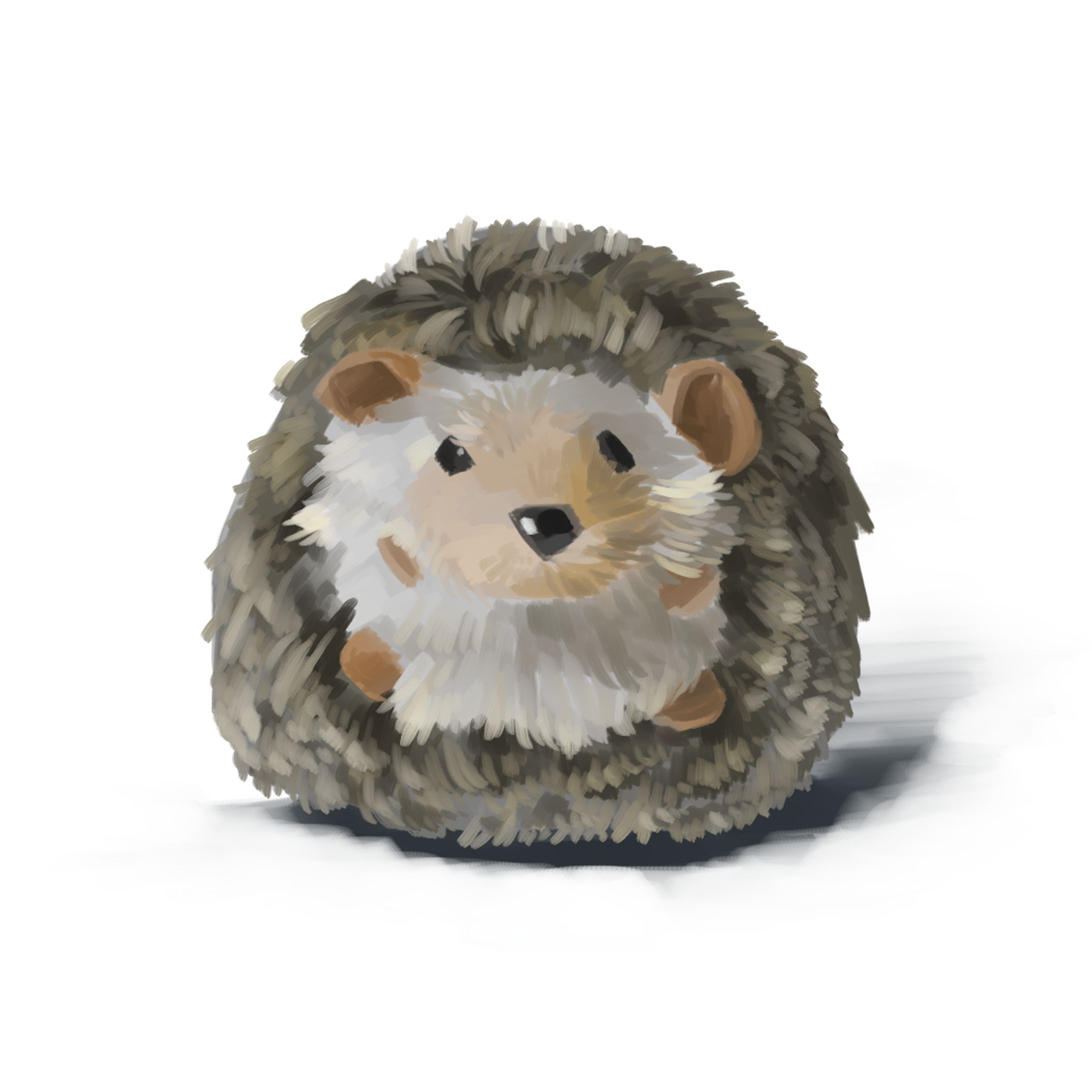 30分おえかき：ハリネズミのぬいぐるみ
