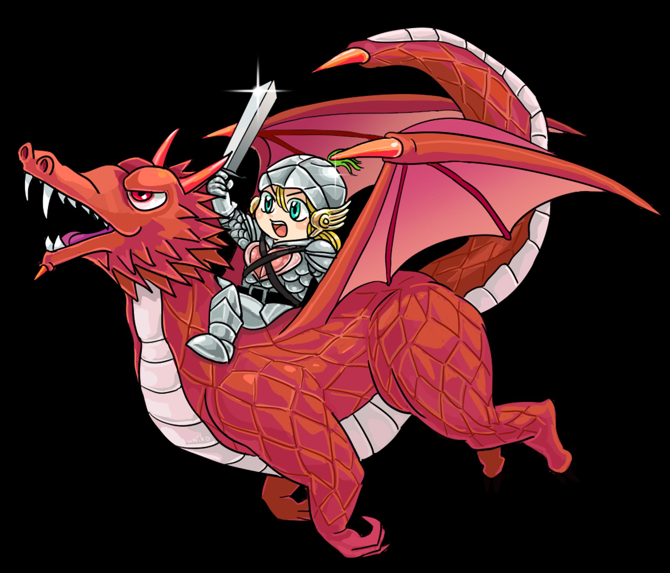 ドラゴンと騎士-1