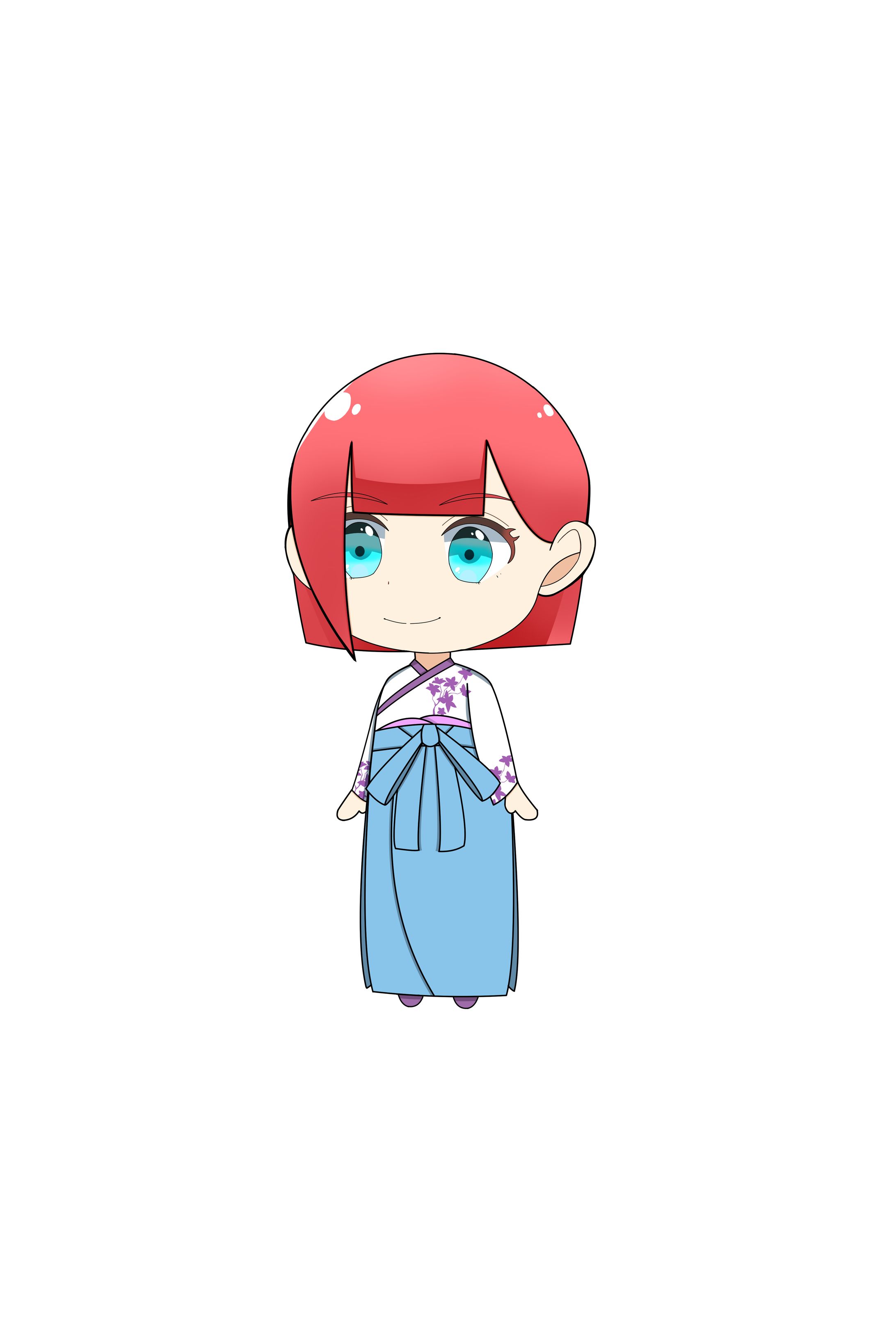 『商業作品・アニメイラスト』囀り響く金糸雀の羽-1