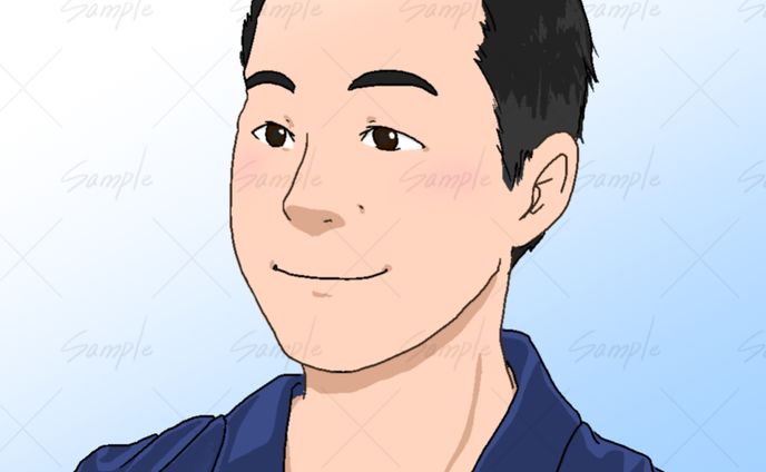 似顔絵サンプル（GIFアニメ）