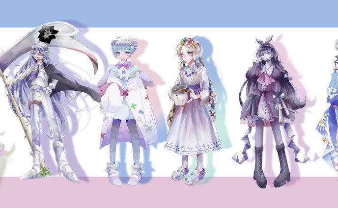 キャラクター立ち絵画像サンプル