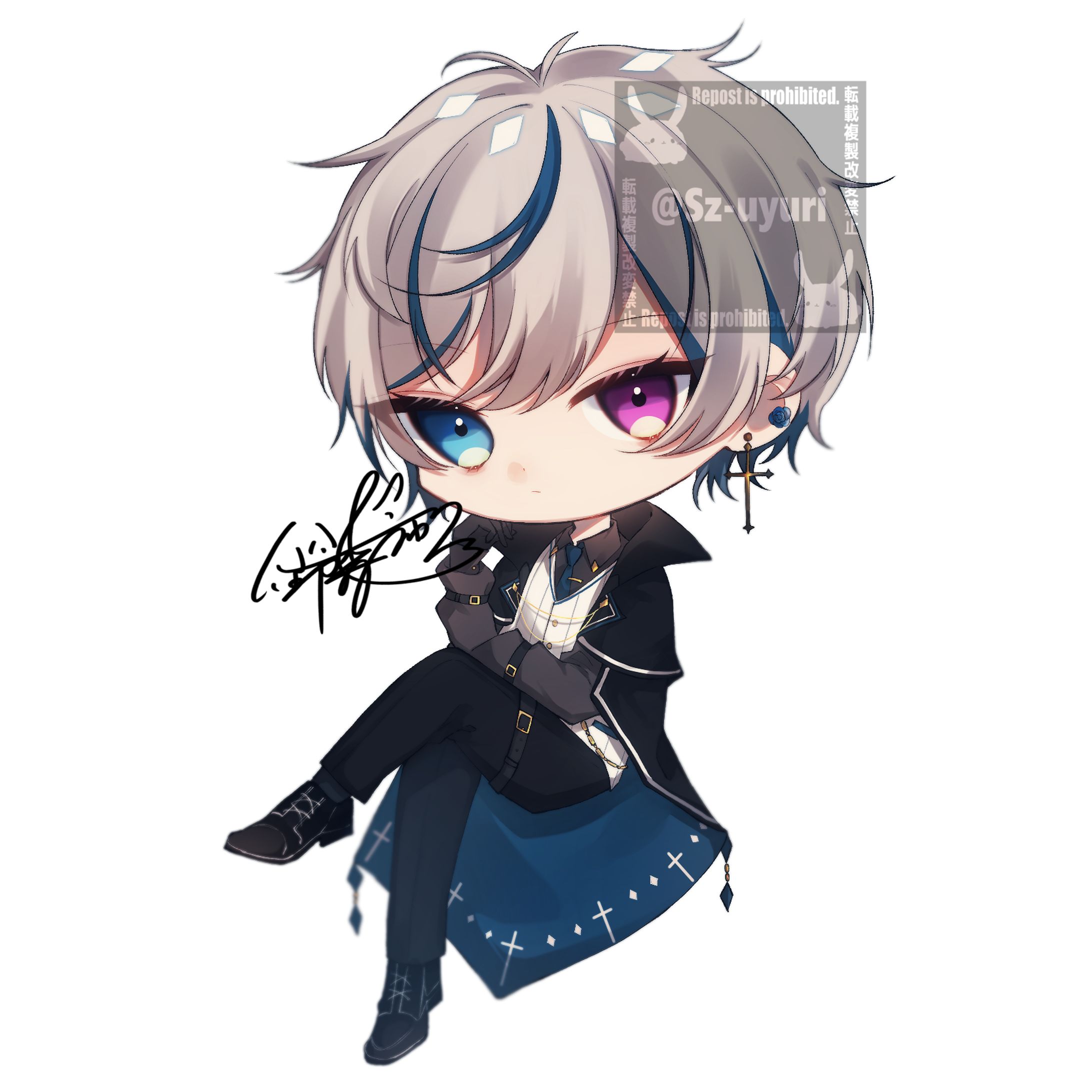 『お仕事』アイコン用SDイラスト-1