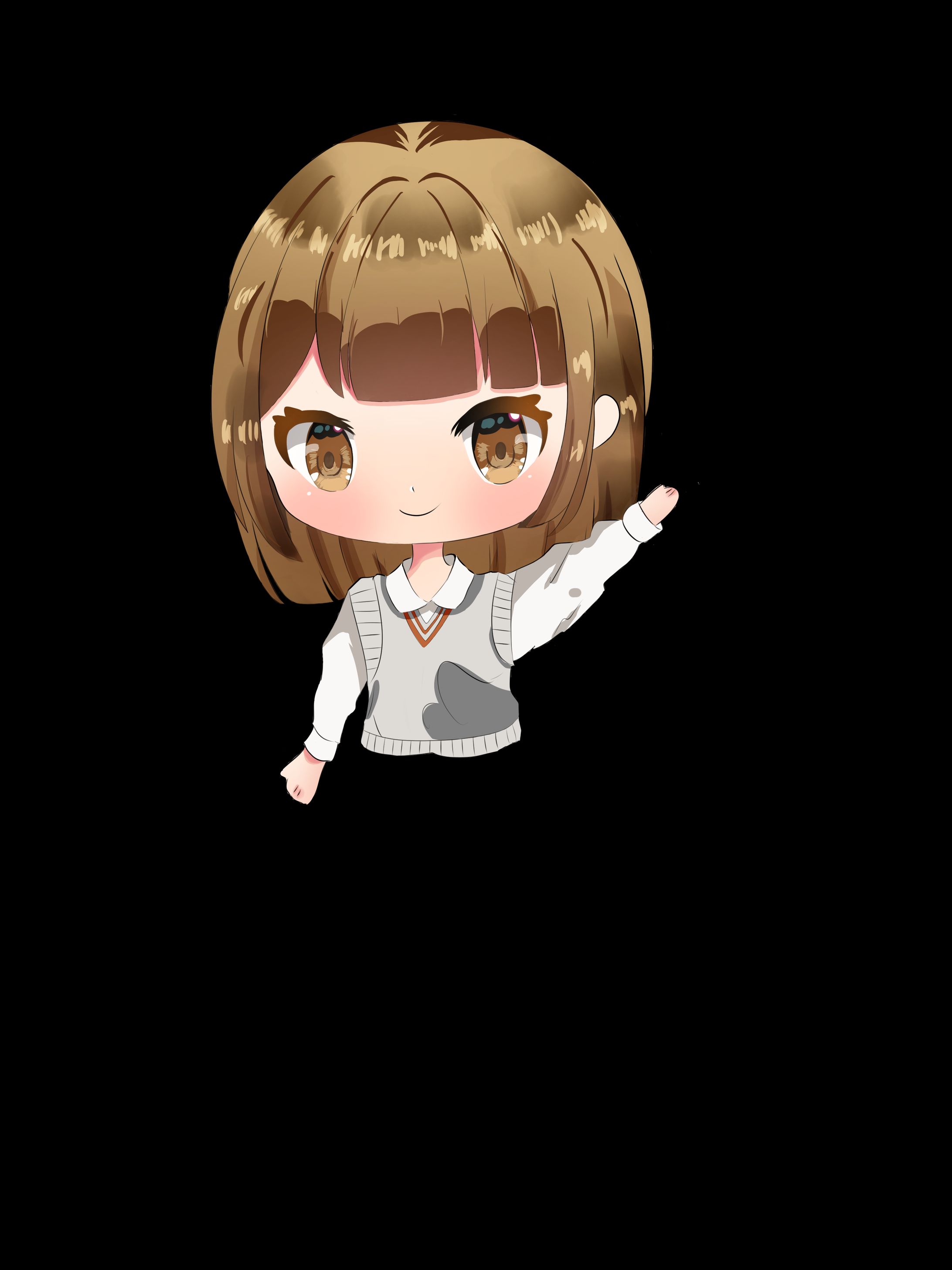 デフォルメ 女の子-1