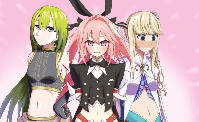 リクエストイラスト（アストルフォ, エルキドゥ, シュヴァリエ）