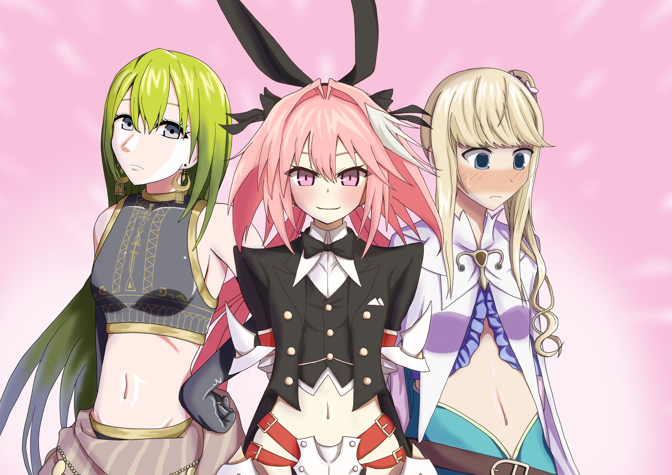リクエストイラスト（アストルフォ, エルキドゥ, シュヴァリエ）-1
