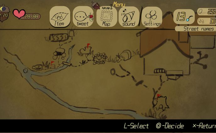 Menu screen UI and general map plans