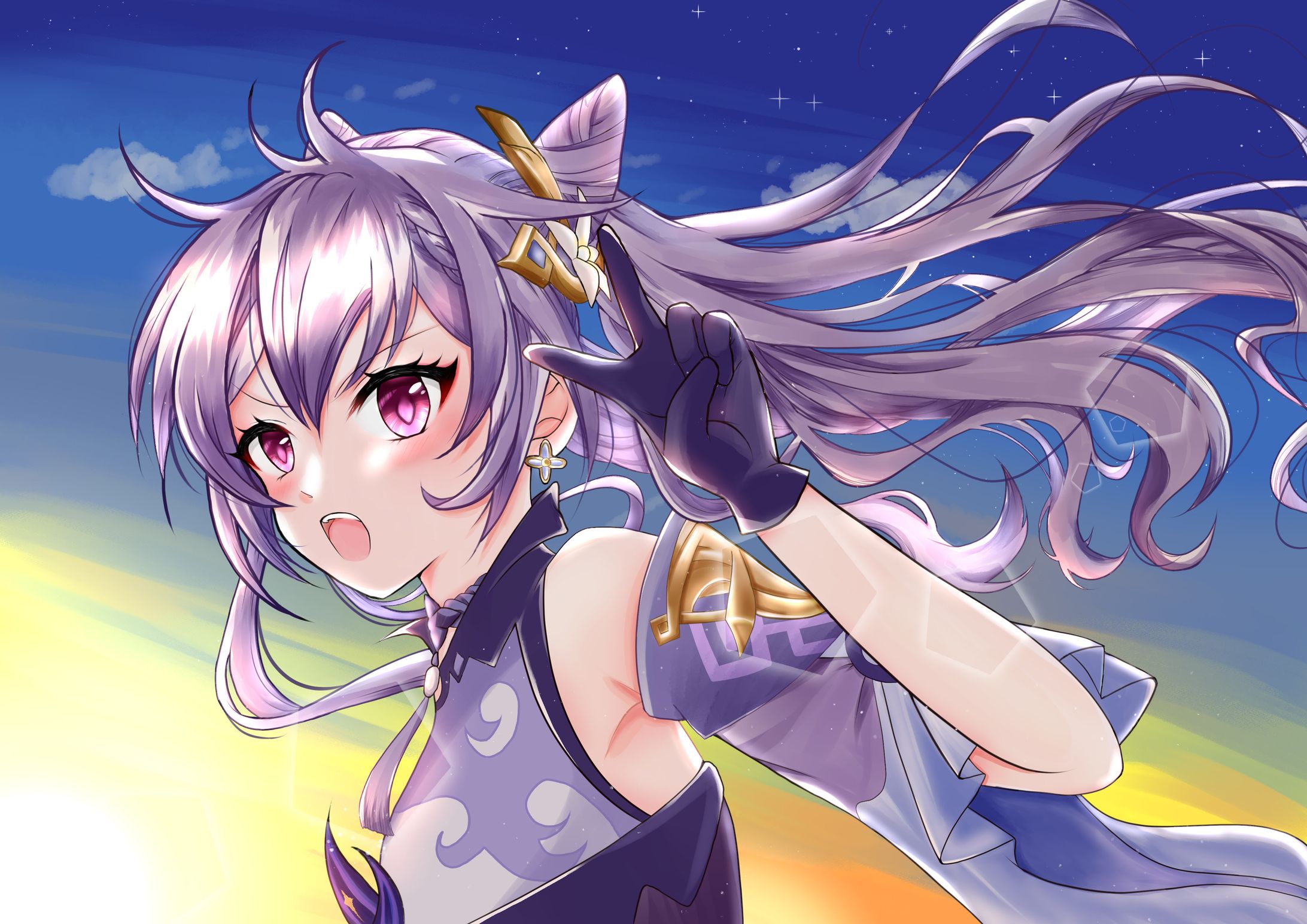 原神ファンアート(刻晴)-1