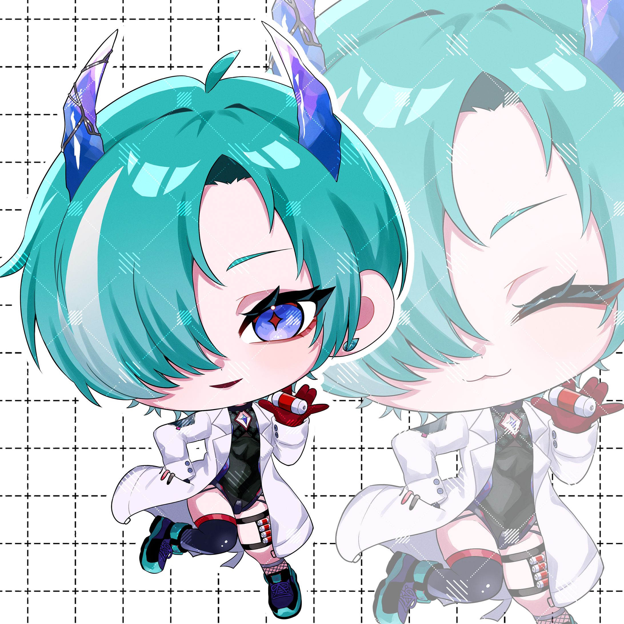 錬剣アゾ様　SDイラスト-1