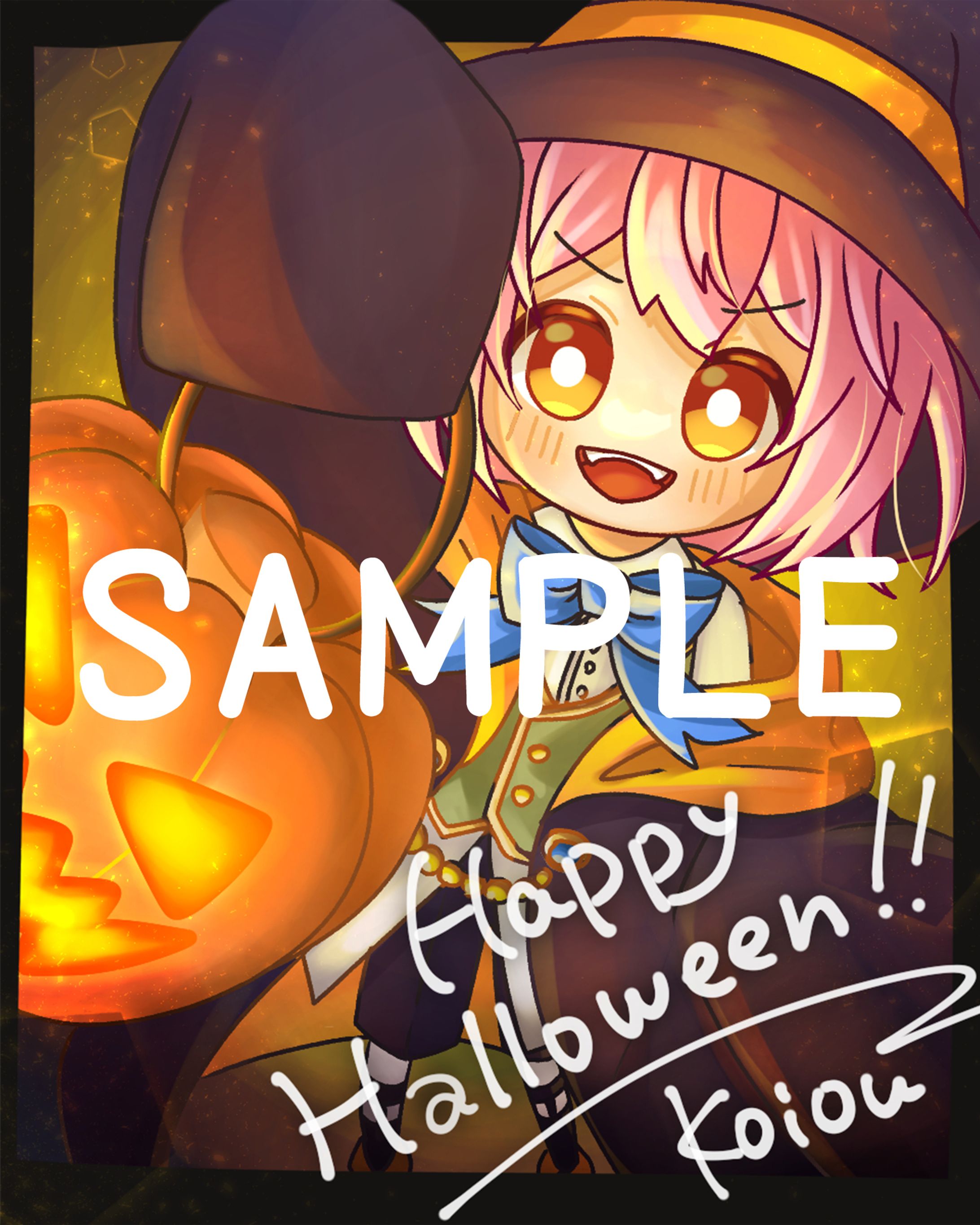 【一枚絵/SDイラスト】恋王様　ハロウィンイラスト-1