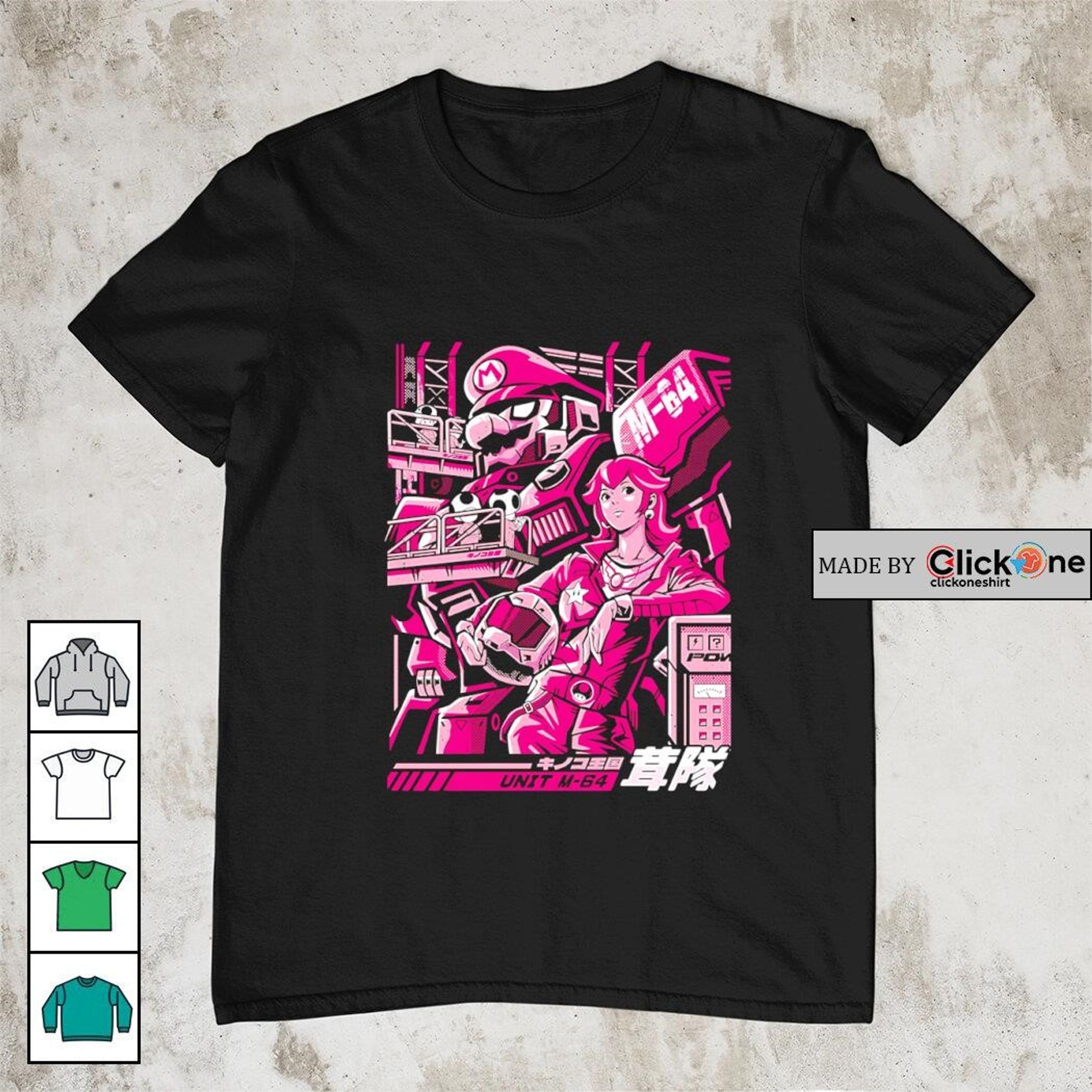 M-64 Mecha Adventure – Retro Game Tribute Tee-1