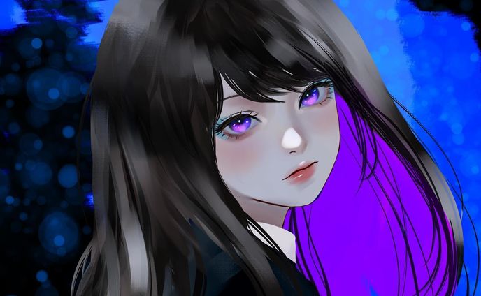 色塗りました( ´ｰ`)
 #冬の創作クラスタフォロー祭 #イラスト  #illustration