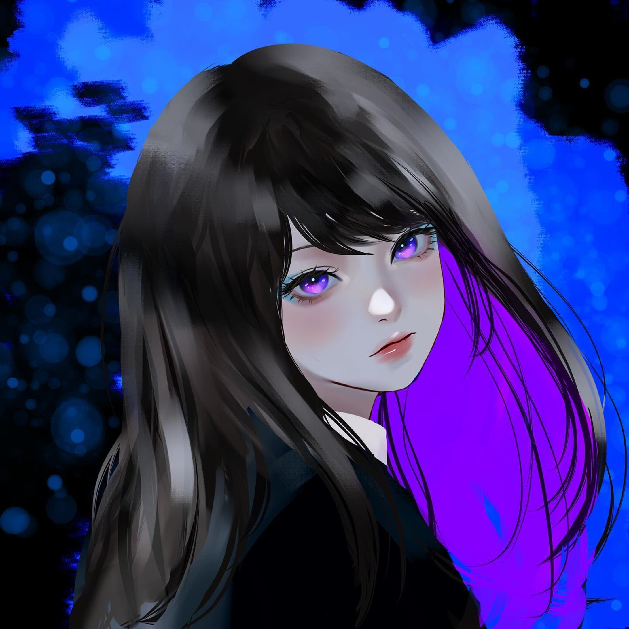 色塗りました( ´ｰ`)
 #冬の創作クラスタフォロー祭 #イラスト  #illustration-1