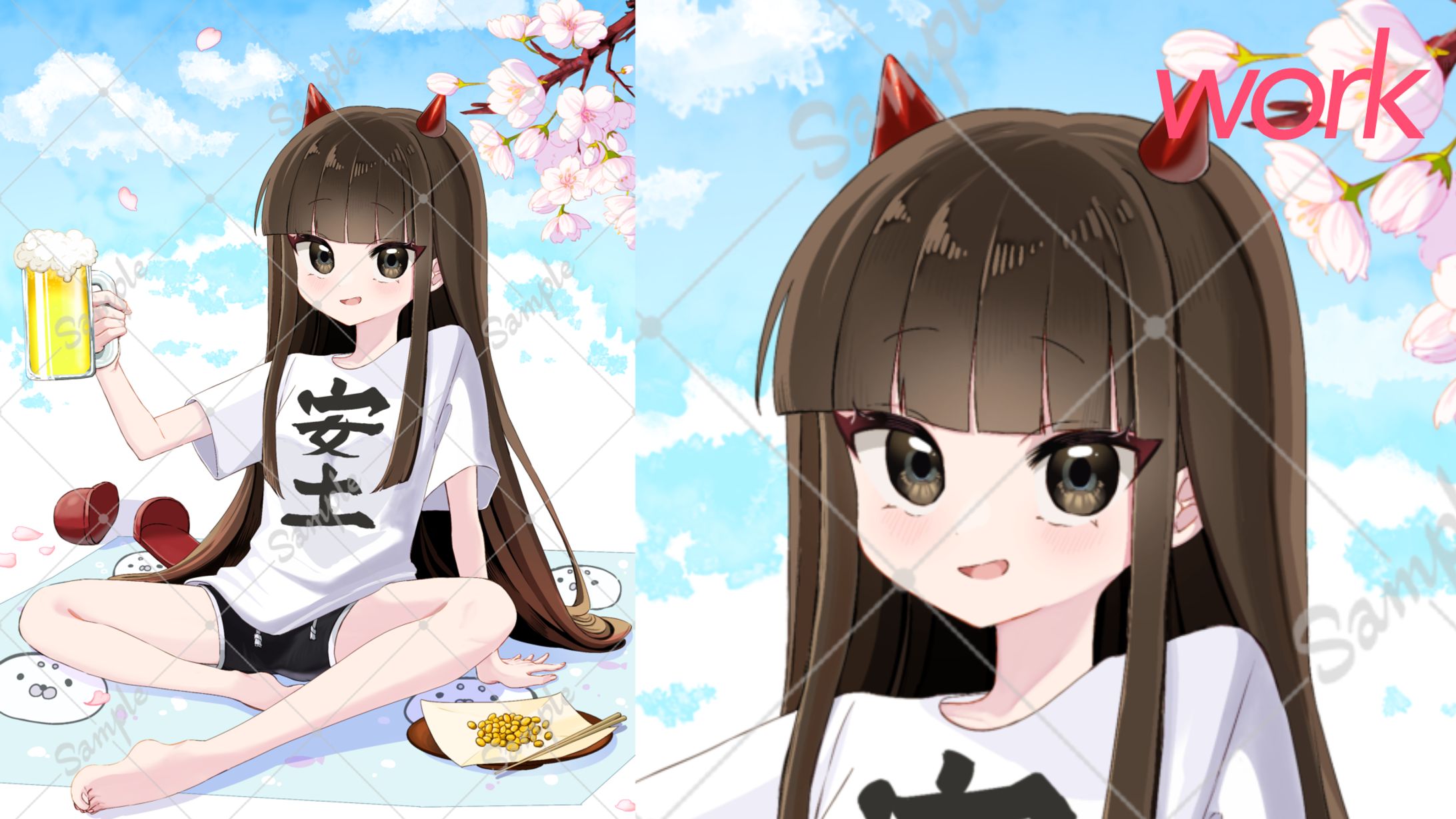 織田のぶなが様・イラスト-1
