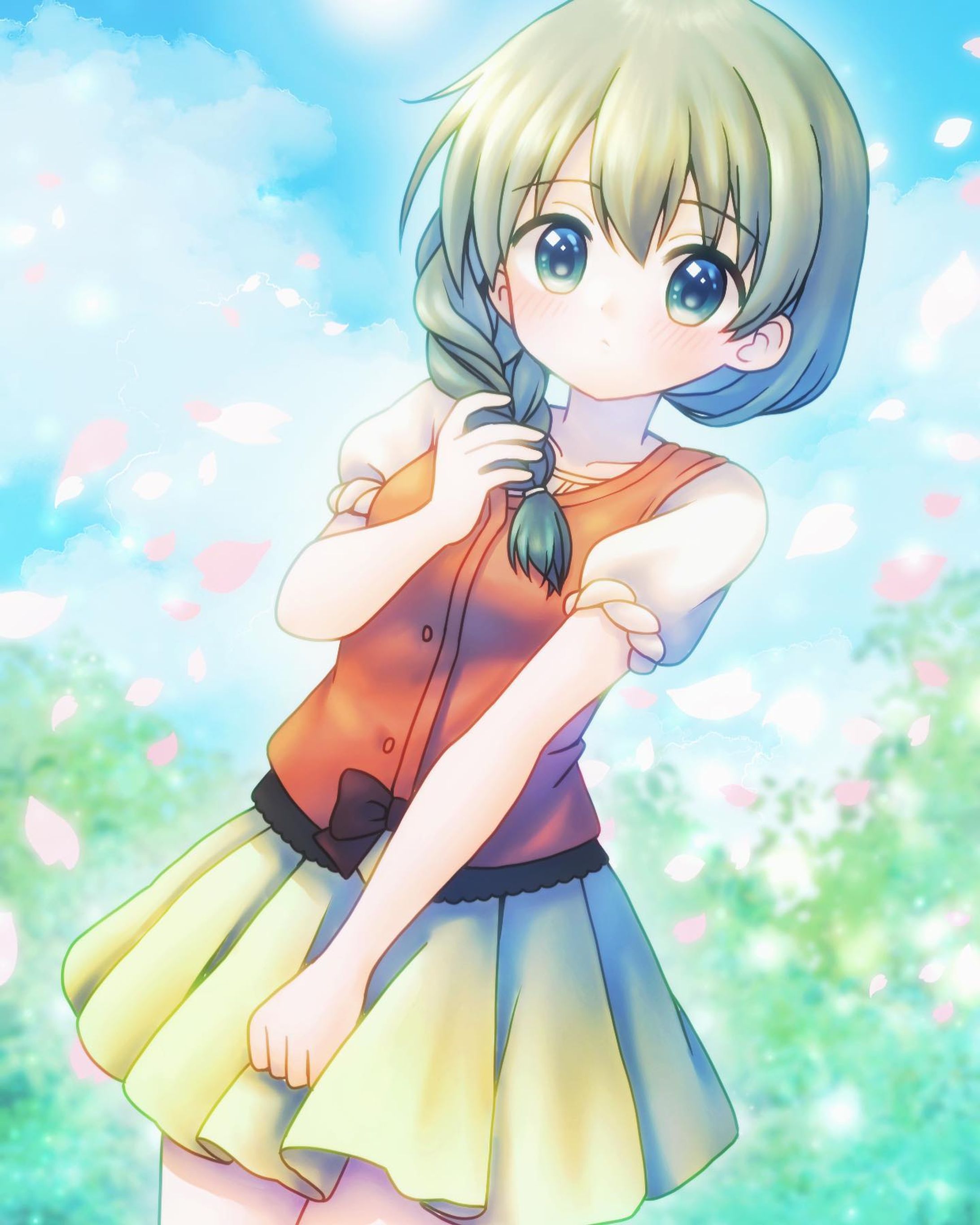 skebにてリクエストいただきました！ひだまりスケッチの夏目ちゃんです！ありがとうございました🙏　#イラスト　#お絵かき　#お絵描き　#おえかき　#illustration #illust #女の子　#女の子イラスト　#デジタル　#デジタルイラスト　#デジタル絵　#ひだまりスケッチ　#夏目-1