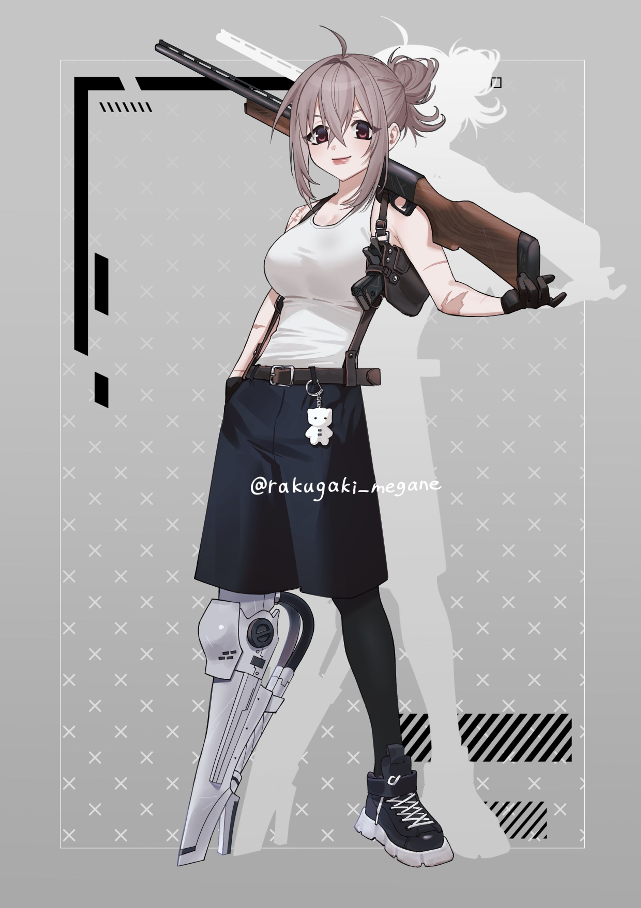 戦うお姉さん立ち絵-1