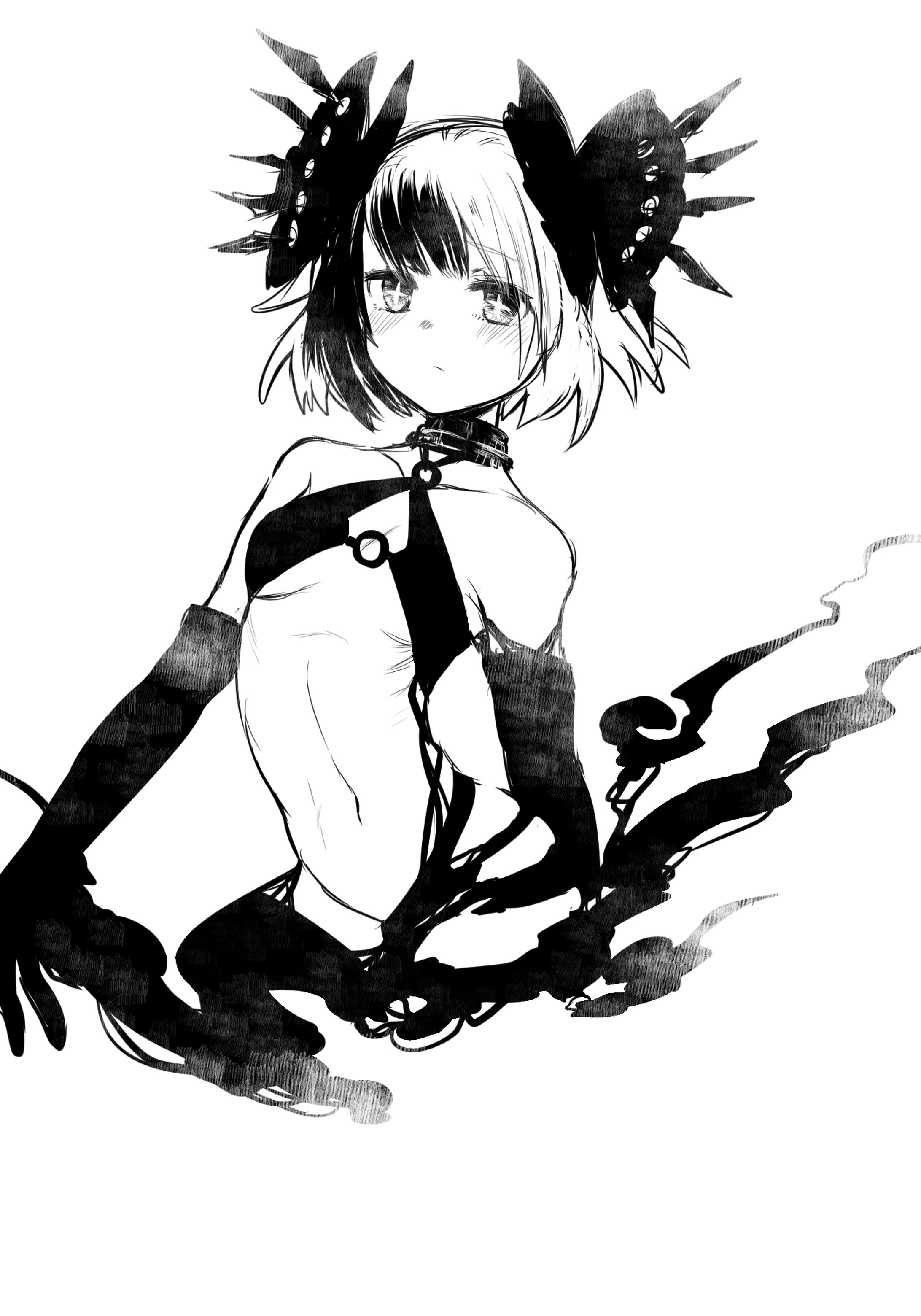 モノクロイラスト　サンプル-1